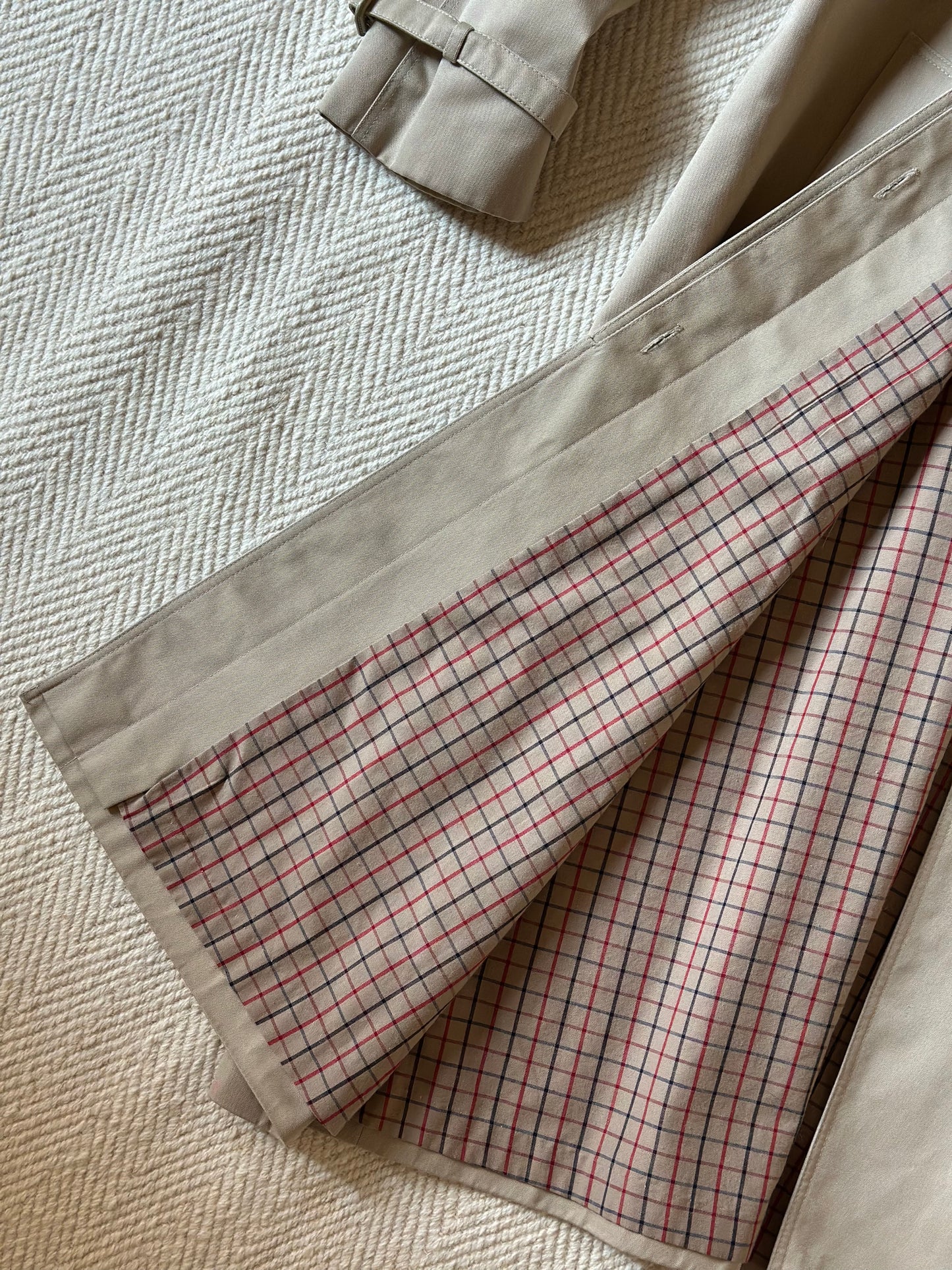 Vintage Korean Beige Trench Coat