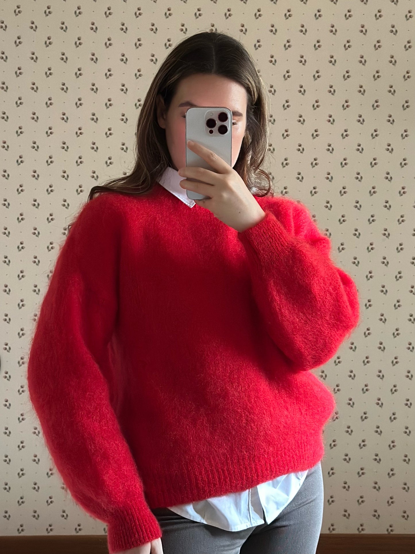 Red Mohair Sweater