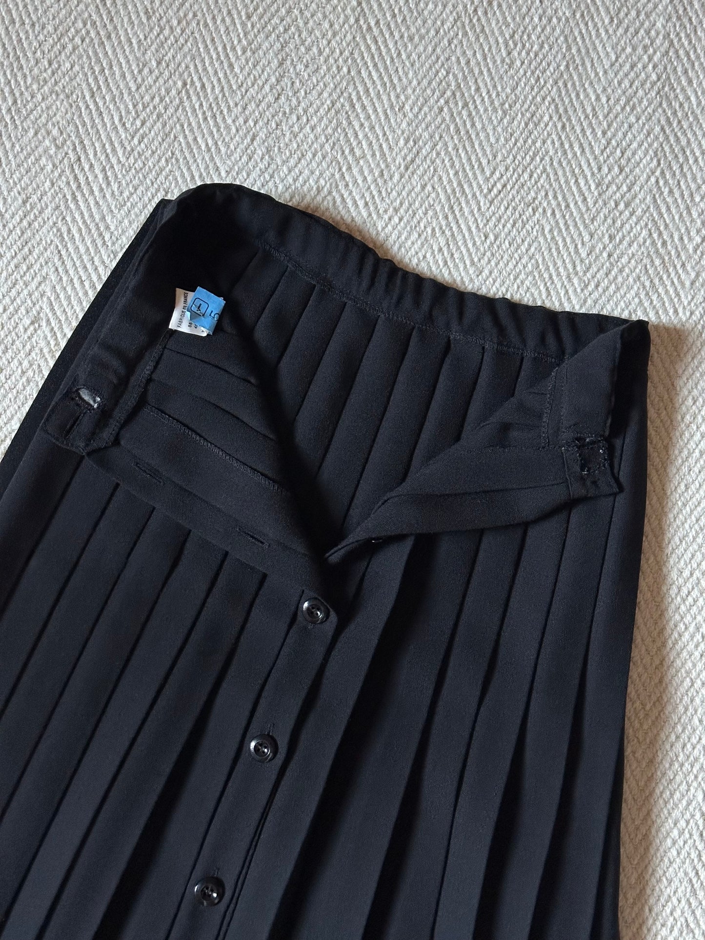 Vintage Midi Navy Blue Skirt
