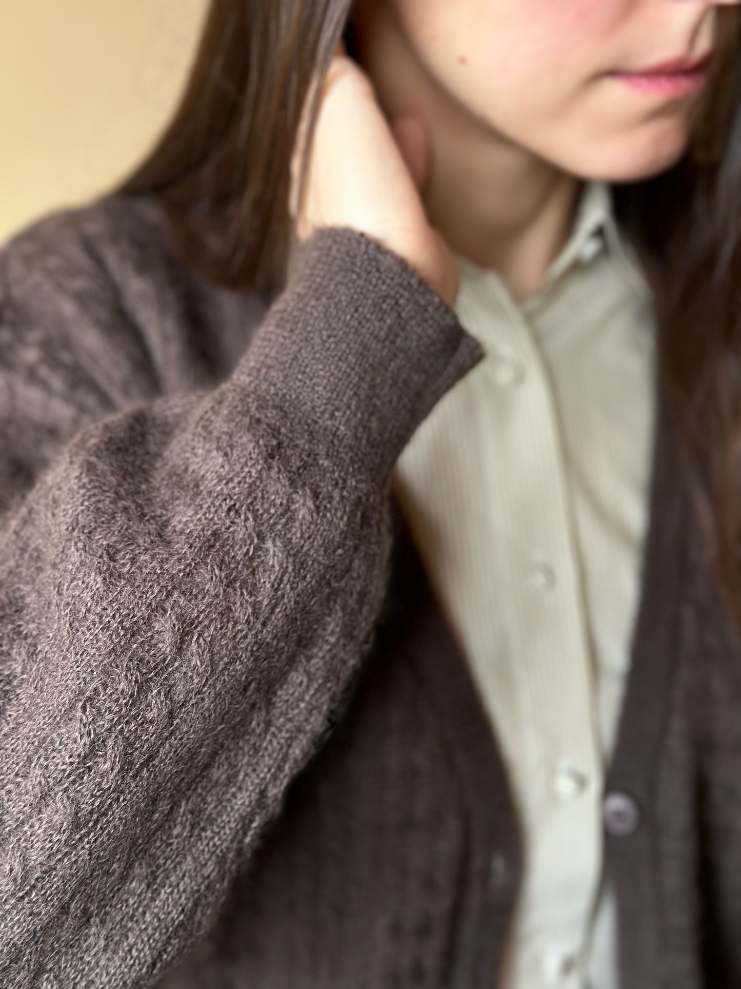 Vintage Chestnut Brown Cardigan
