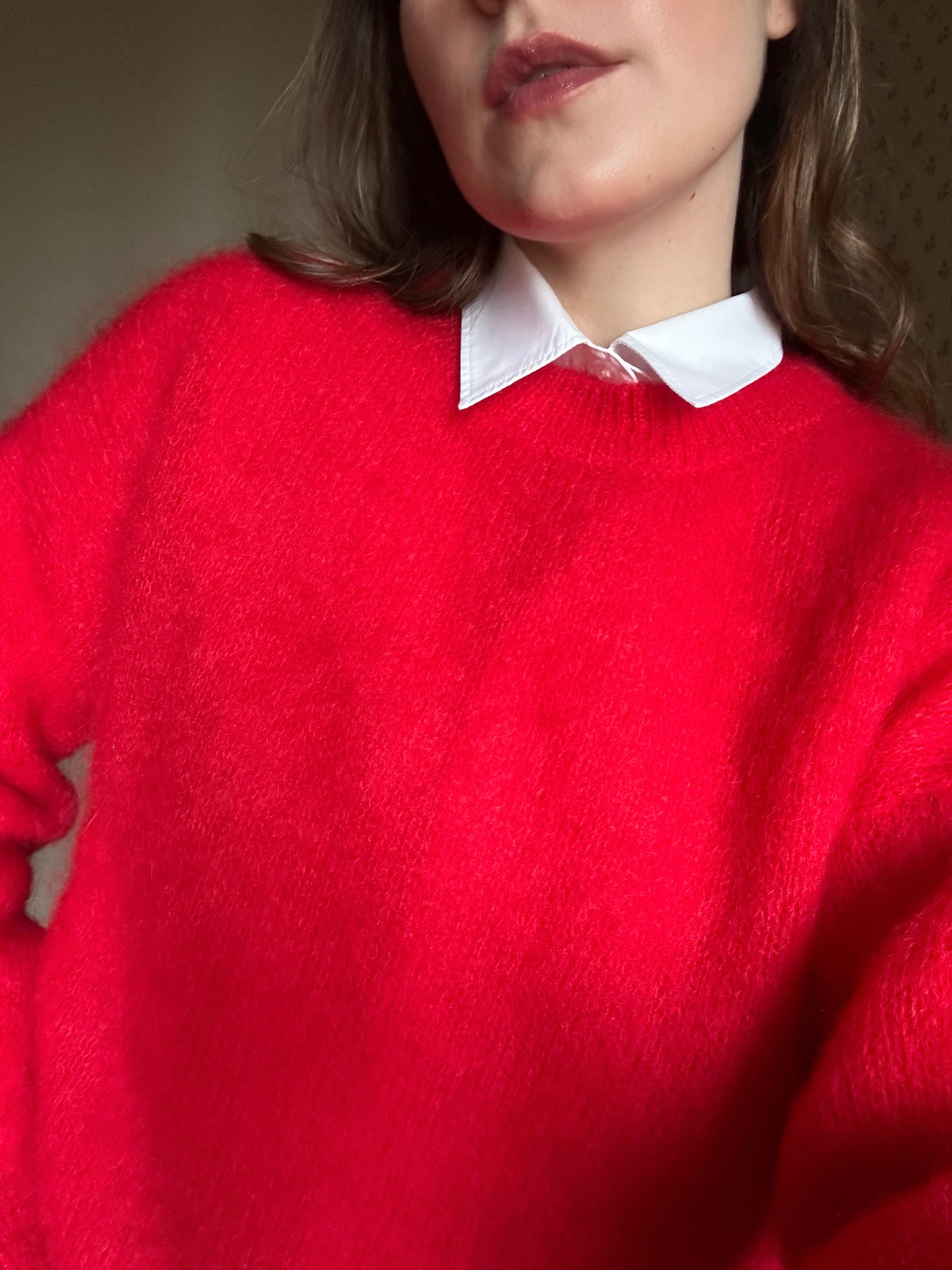 Red Mohair Sweater