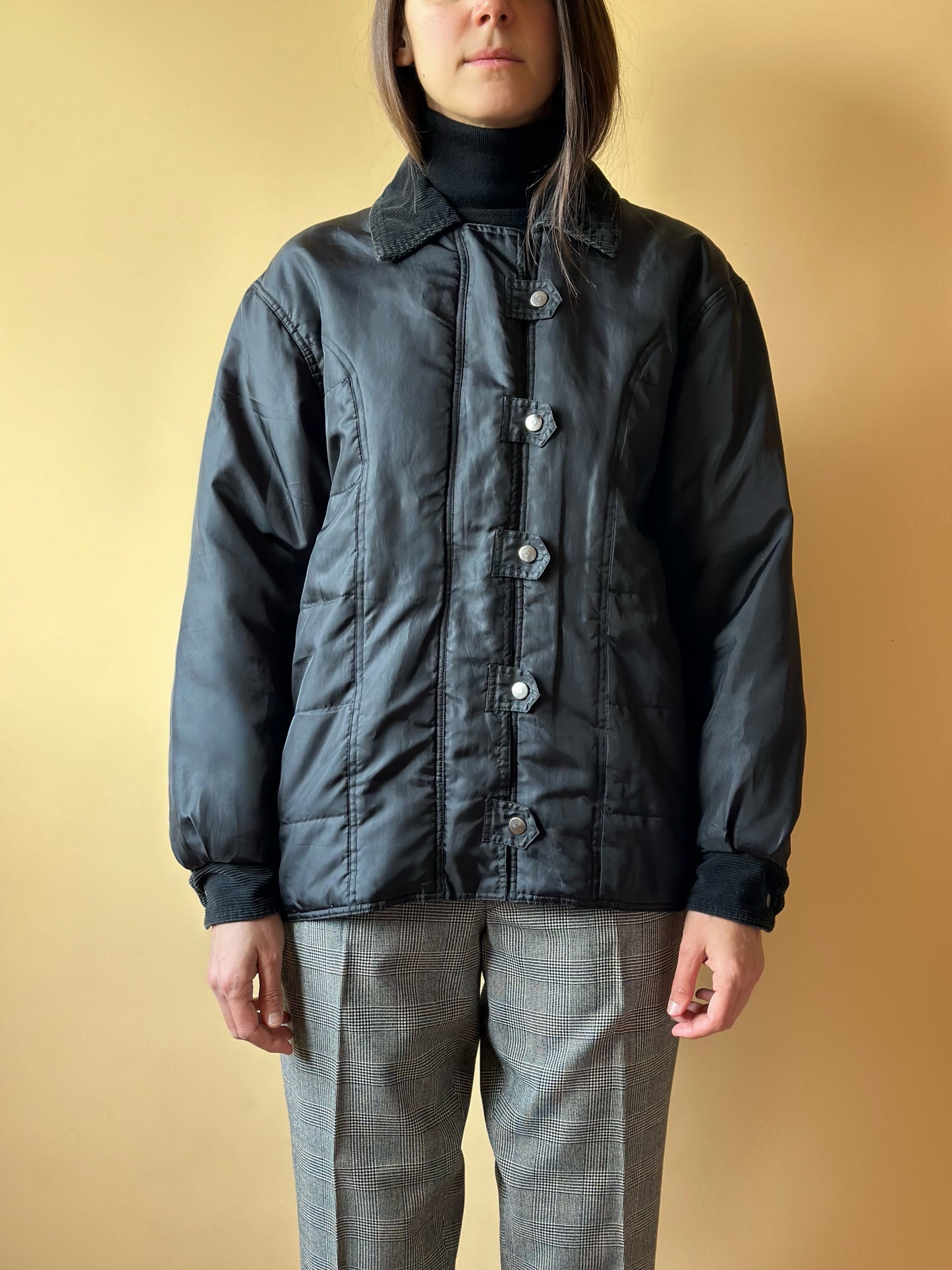 Vintage Black Bomber Jacket