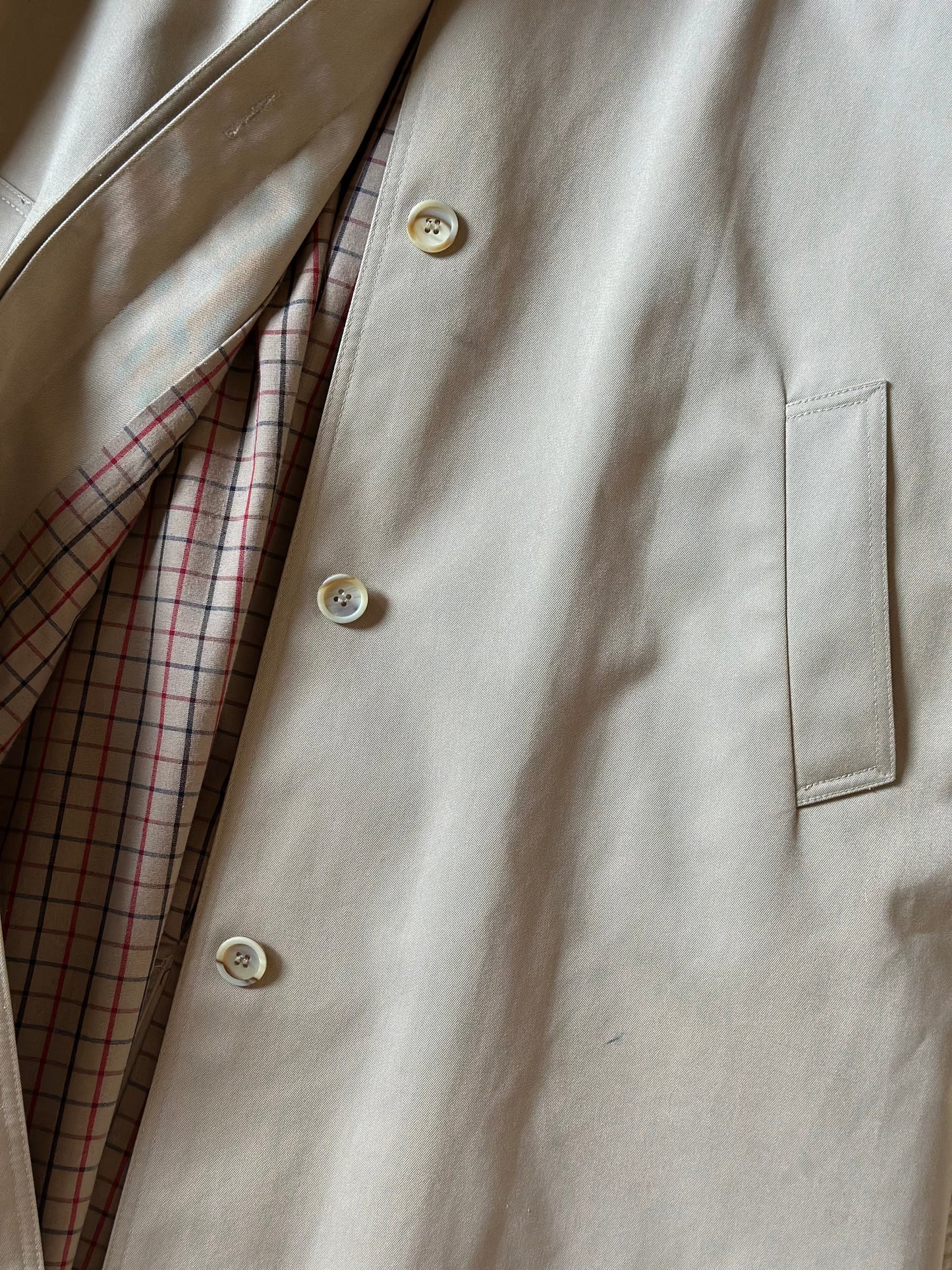 Vintage Korean Beige Trench Coat