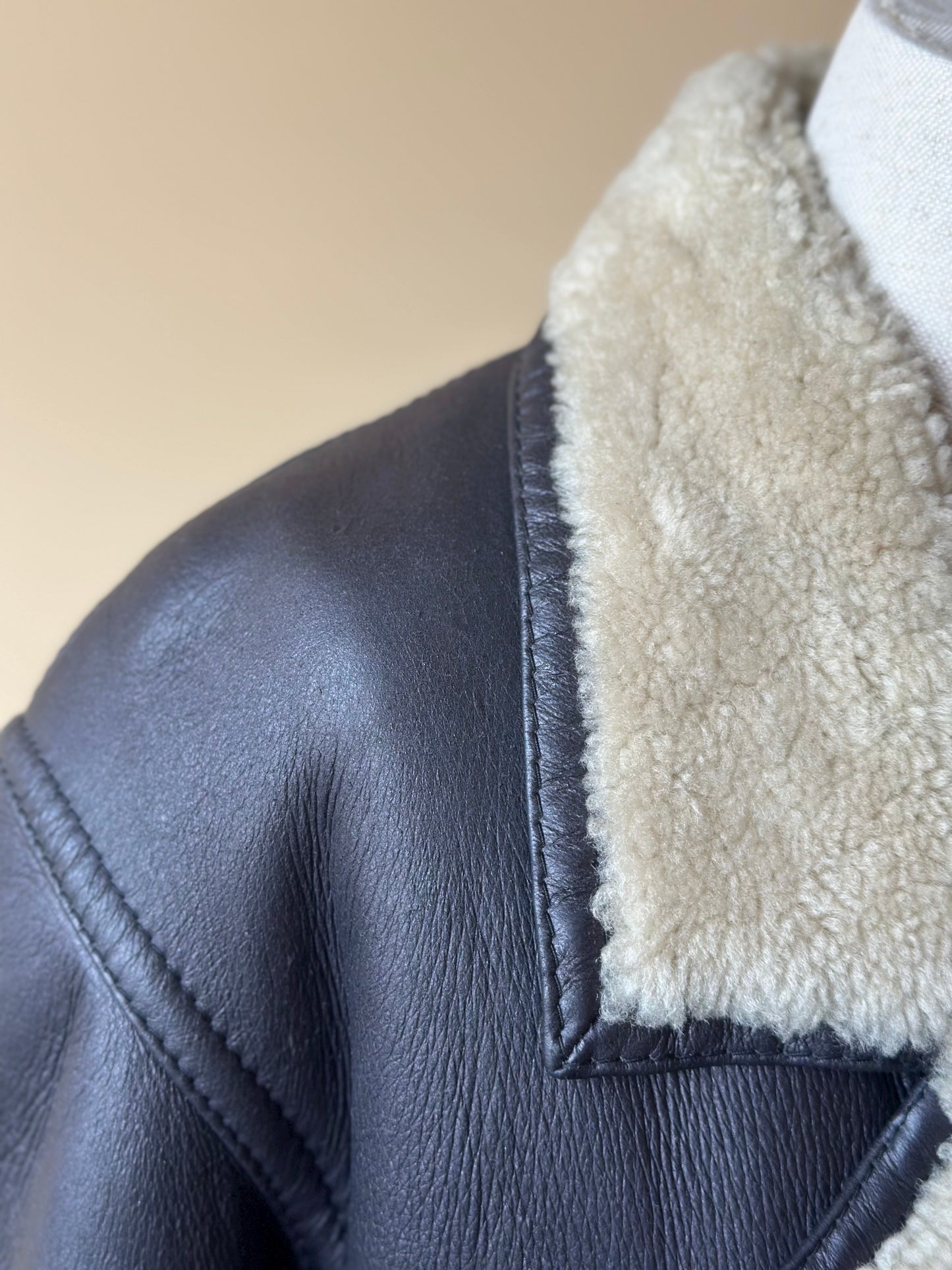 Vintage Max Mara Long Shearling Coat