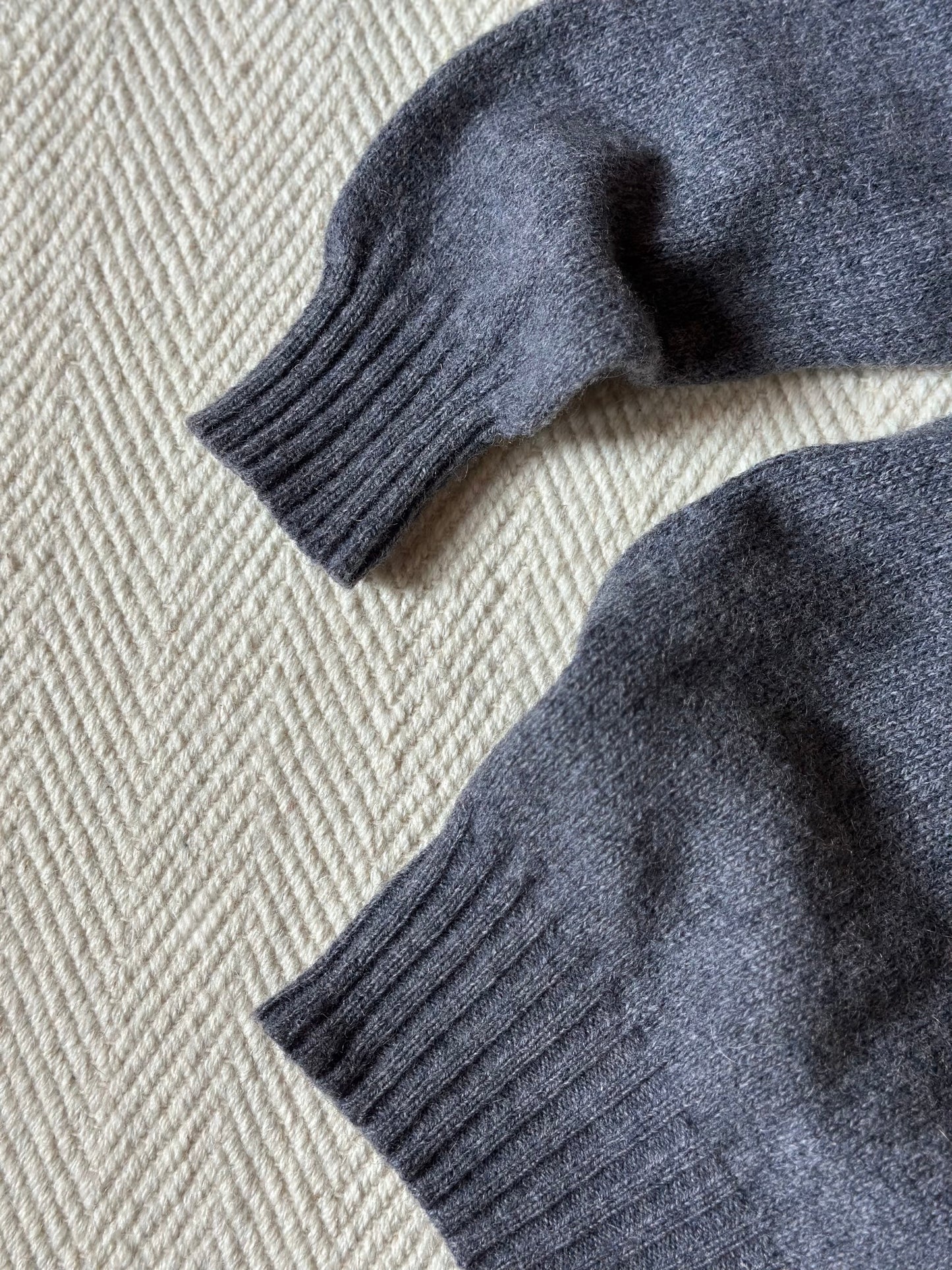 Shetland Wool Gray Sweater