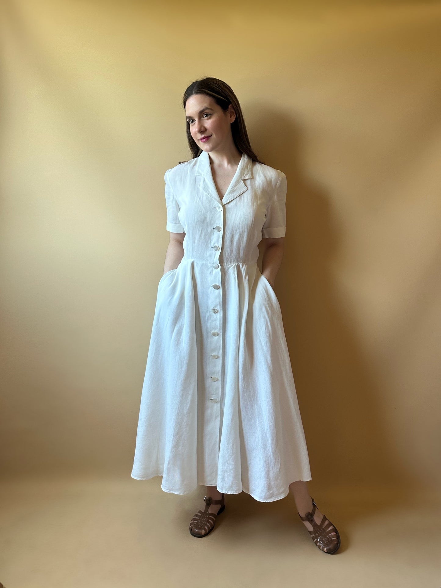 Vintage Max Mara Pleated Dress