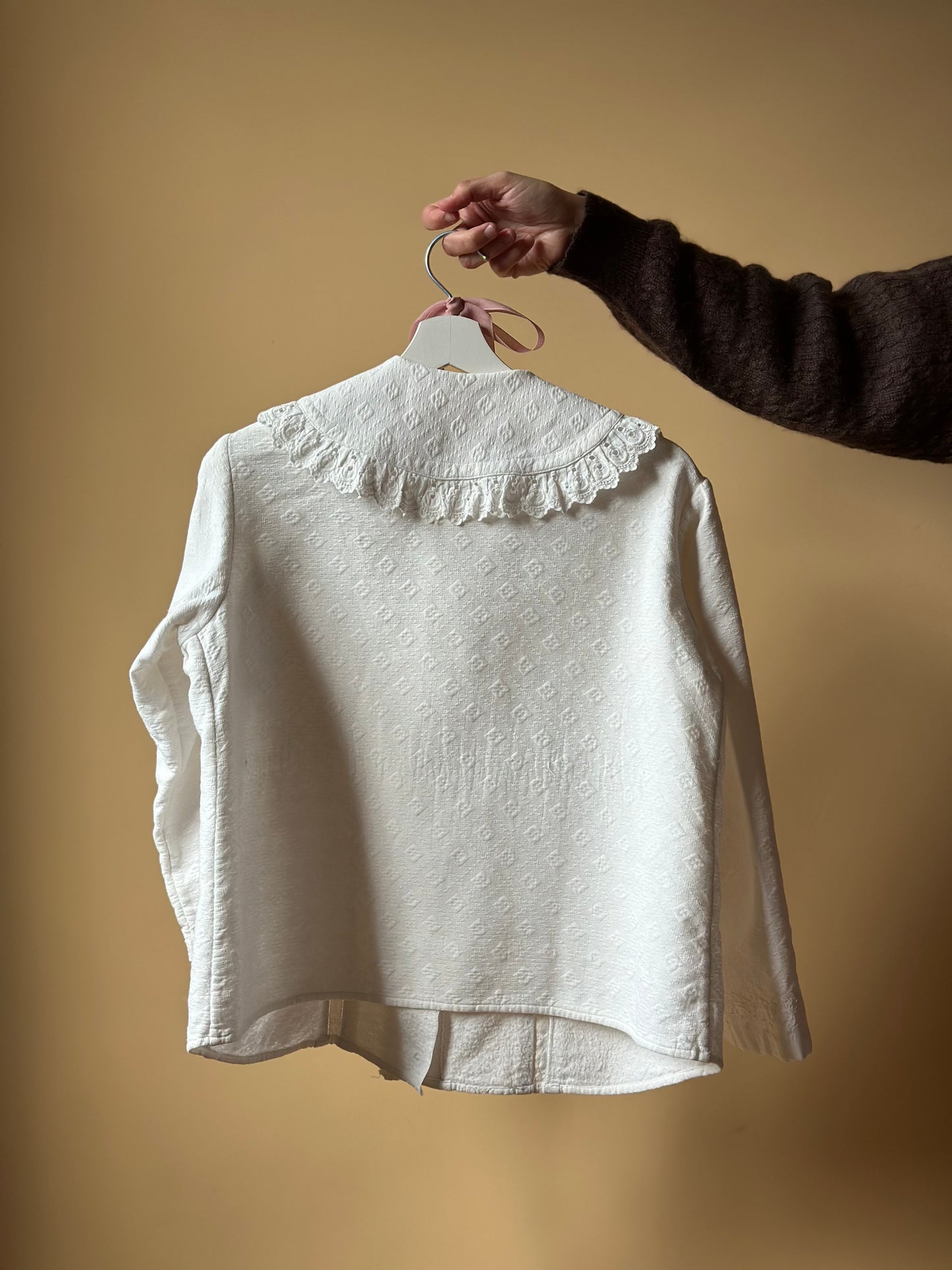 Vintage Romantic Antique White Shirt