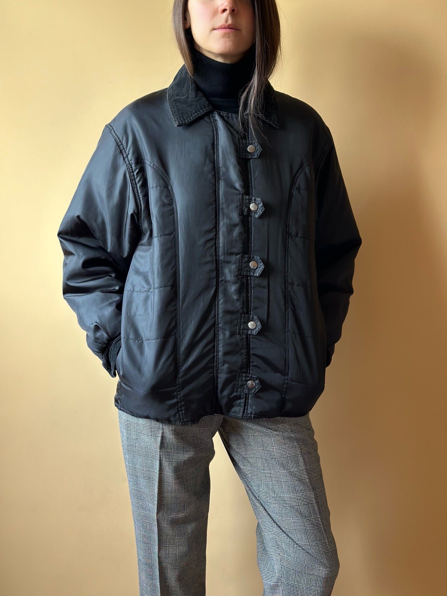 Vintage Black Bomber Jacket
