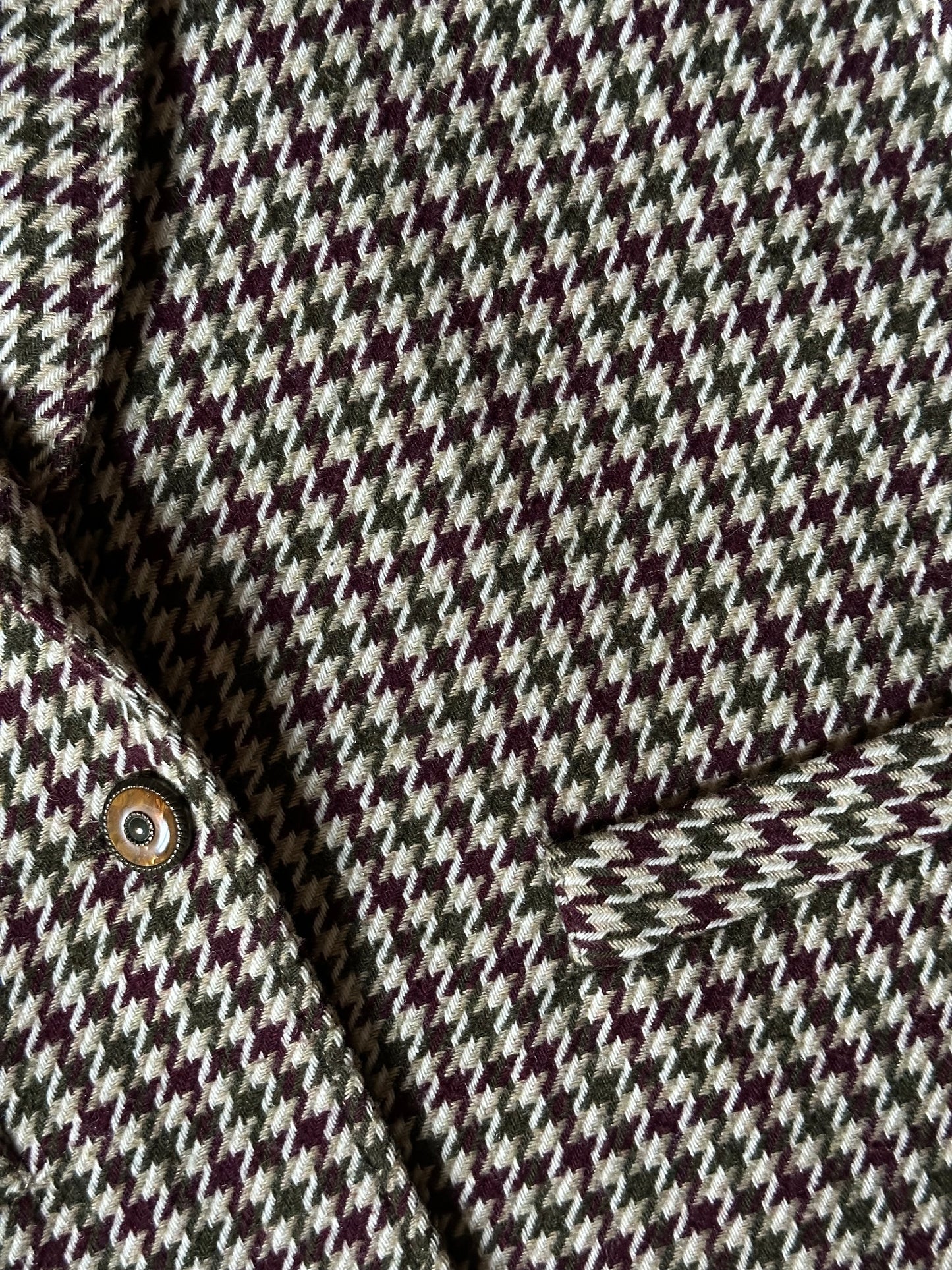 Vintage Pied-de-poule Wool Blazer