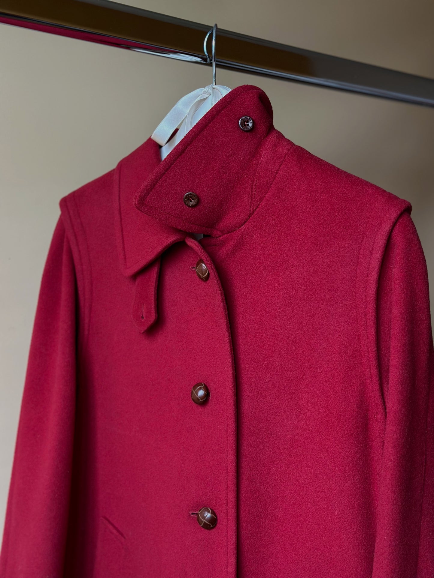Vintage Red Loden Coat