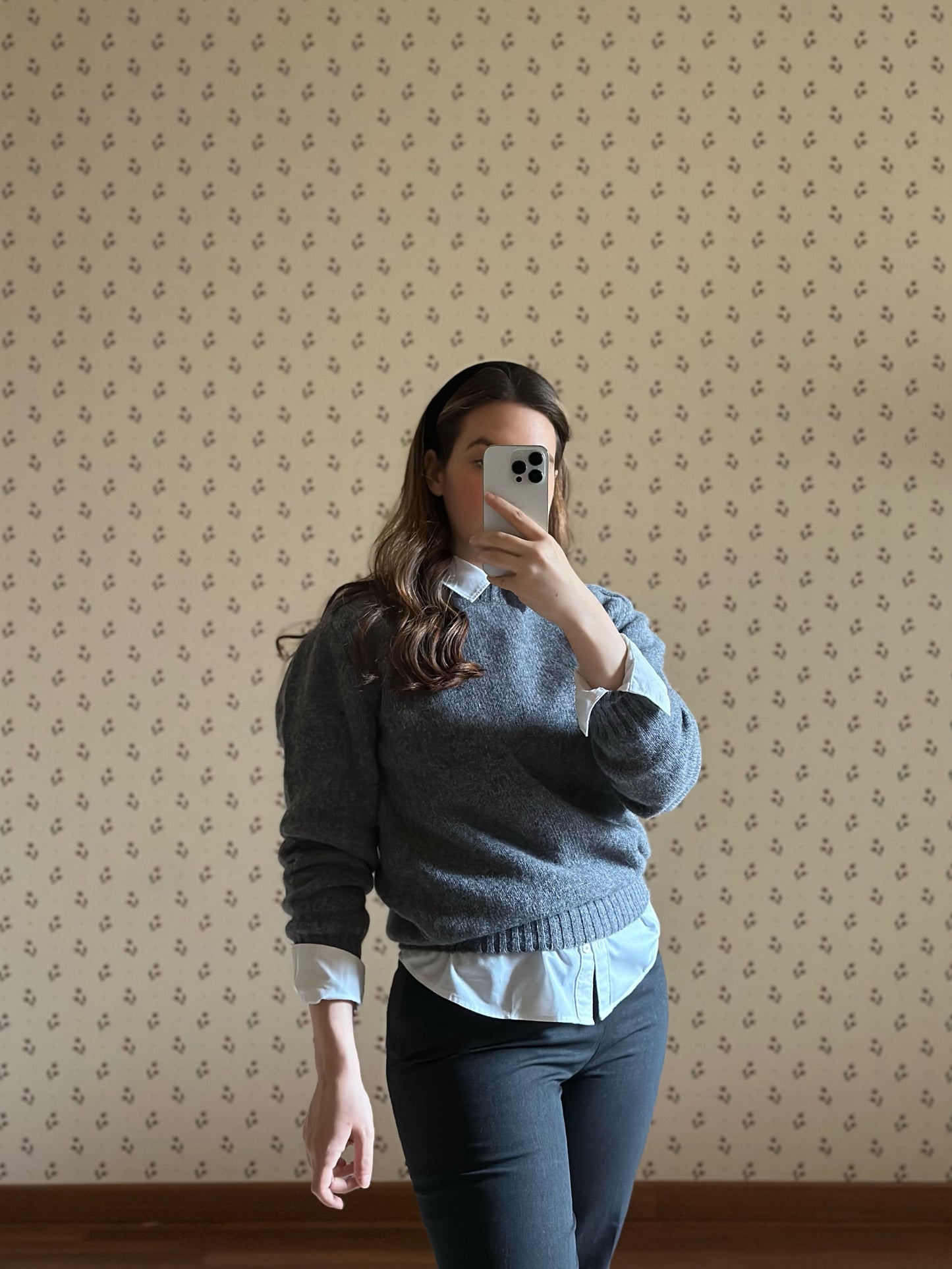 Shetland Wool Gray Sweater