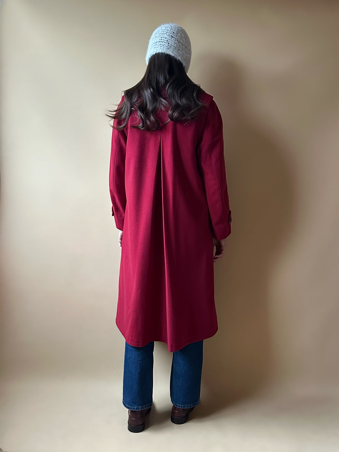 Vintage Red Loden Coat
