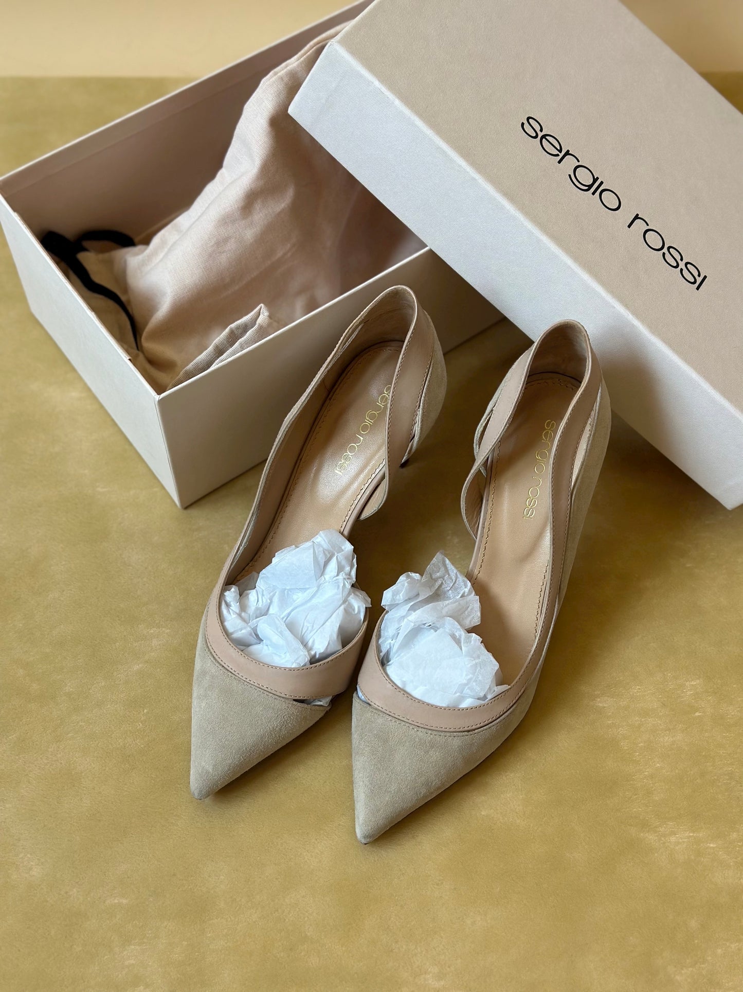 Vintage Sergio Rossi Nude Pumps
