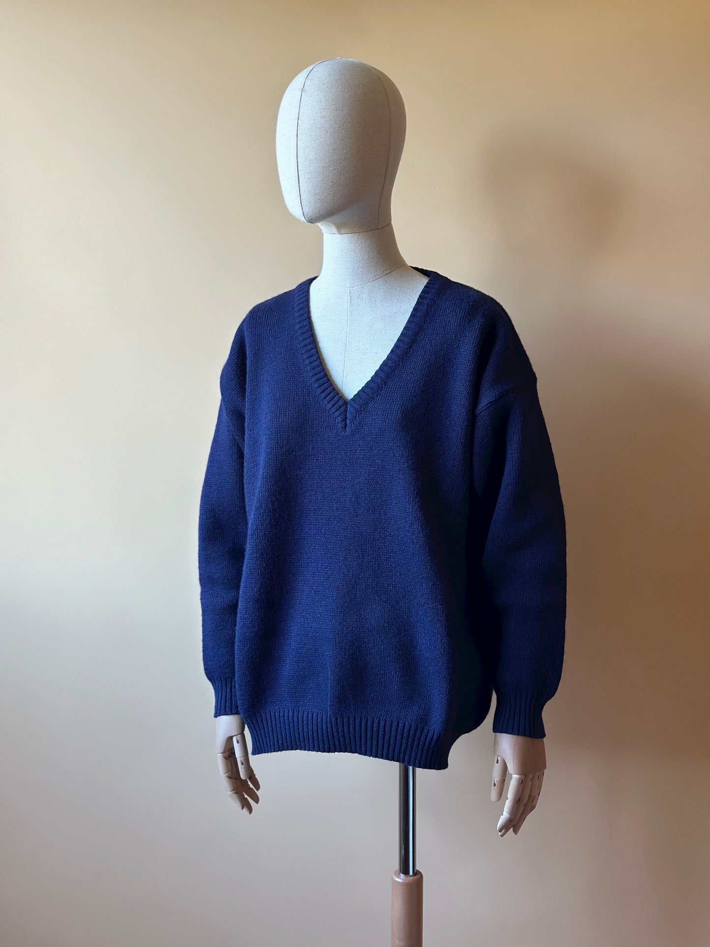 Vintage Blue Woolen Sweater