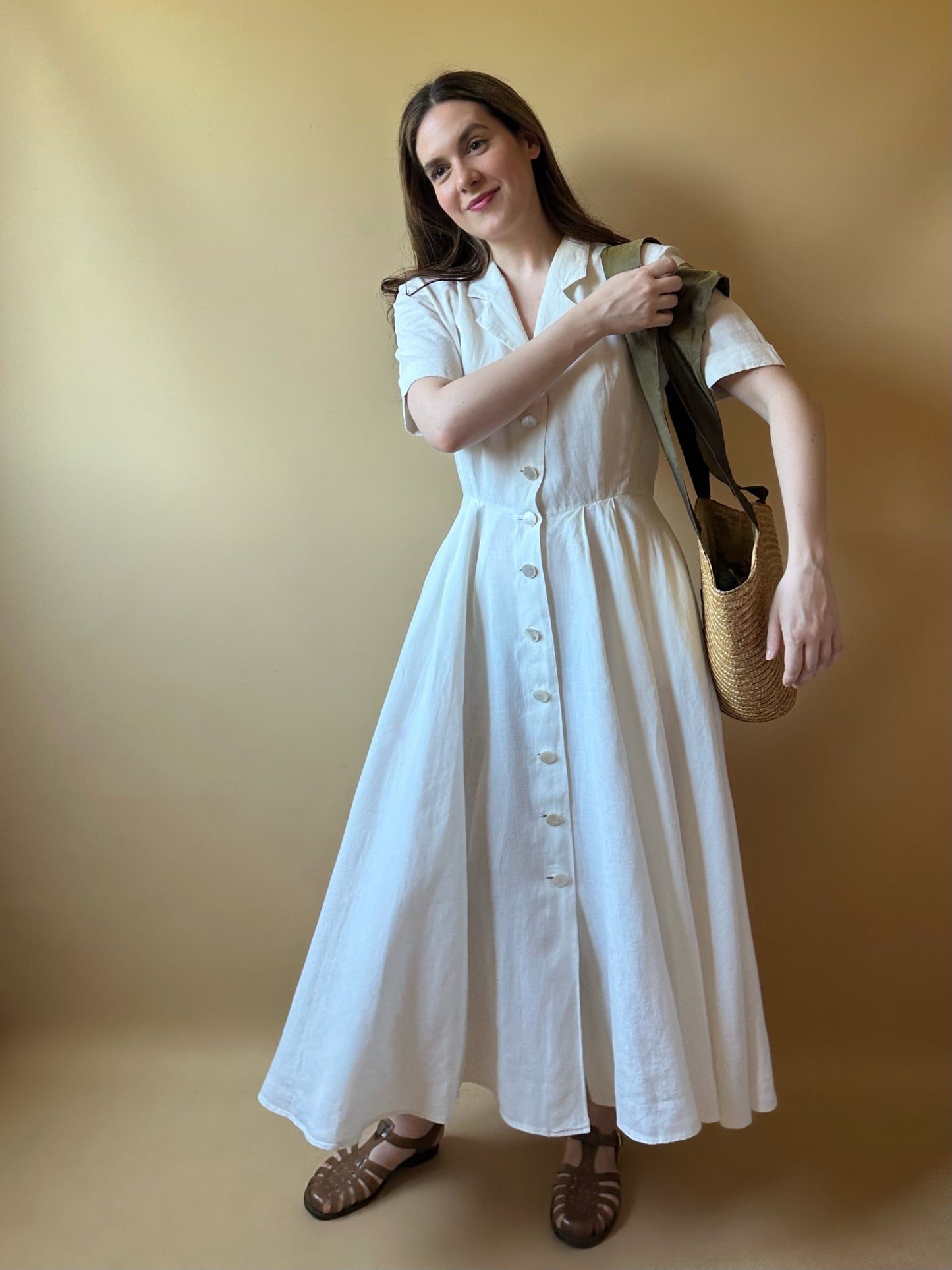 Vintage Max Mara Pleated Dress