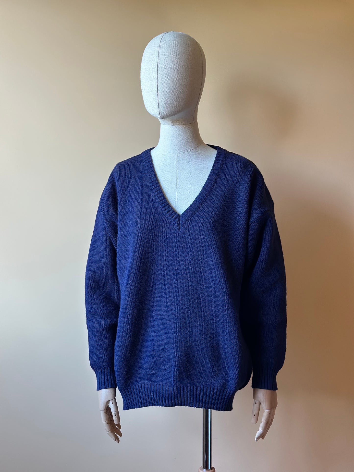 Vintage Blue Woolen Sweater