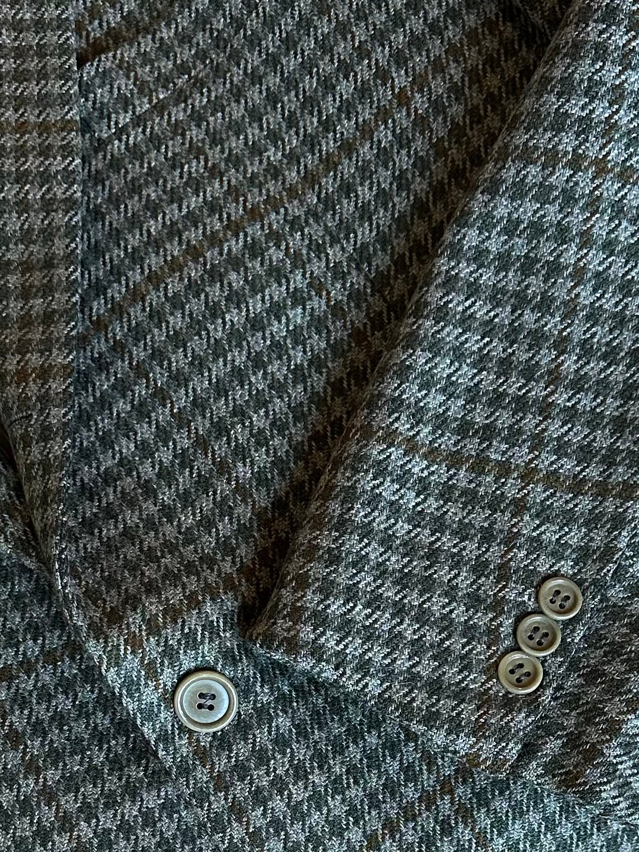 Vintage Sage Green Wool & Cashmere Blazer