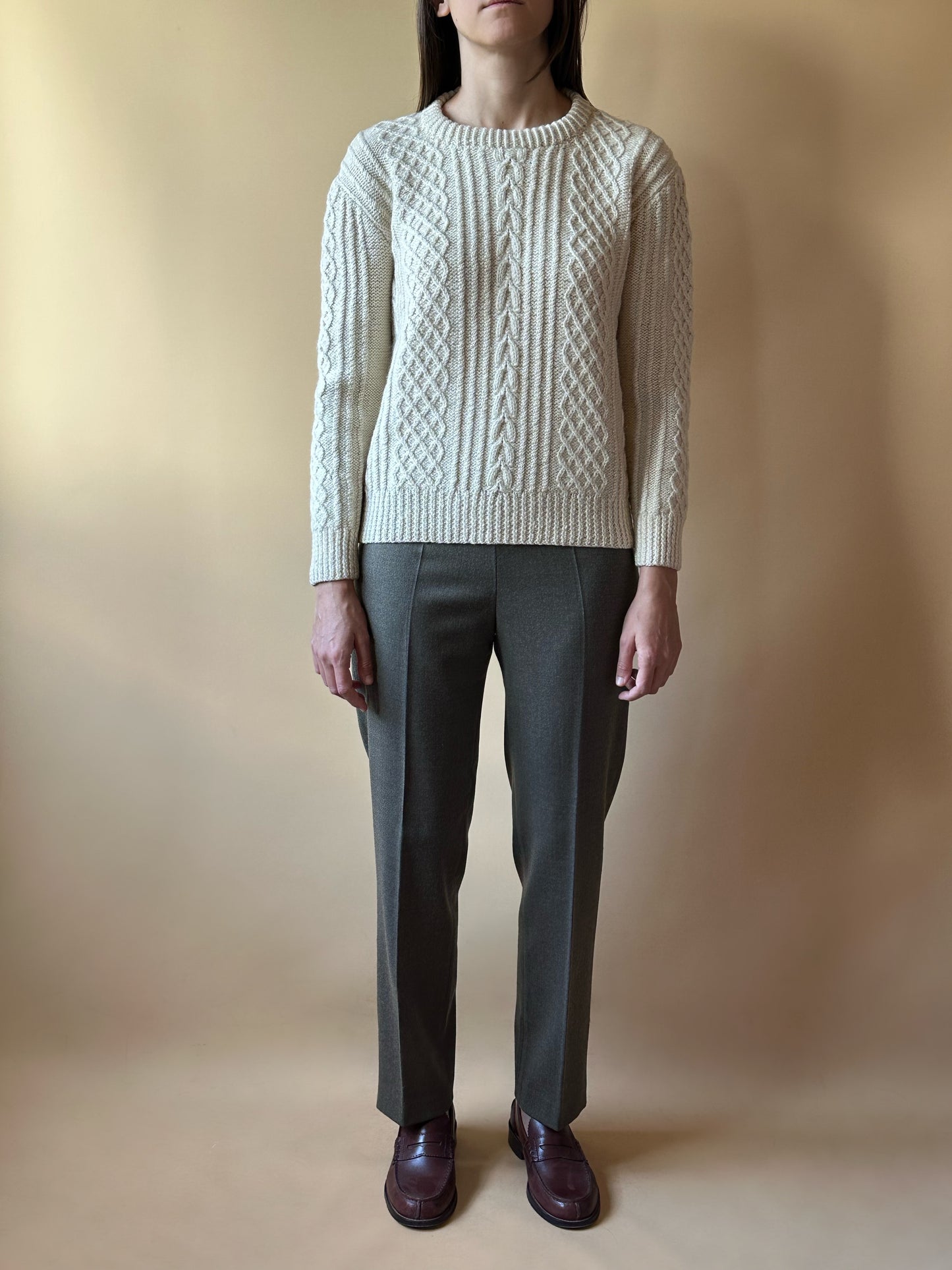 Vintage Elizabeth Ascot Sage Green Trousers