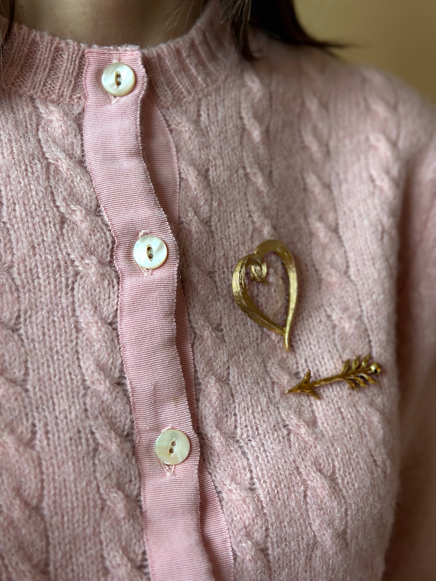 Vintage Heart-Shaped Jacques Esterel Paris Brooch