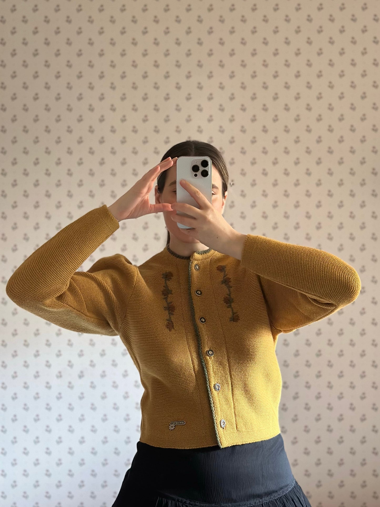 Austrian Yellow Wool Cardigan