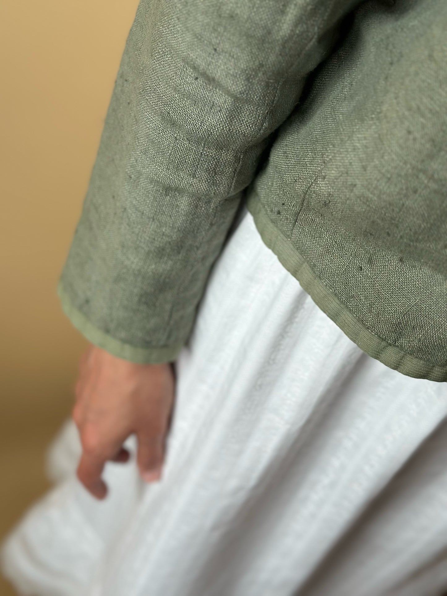 Vintage Valentino Wrap-Up Linen Jacket