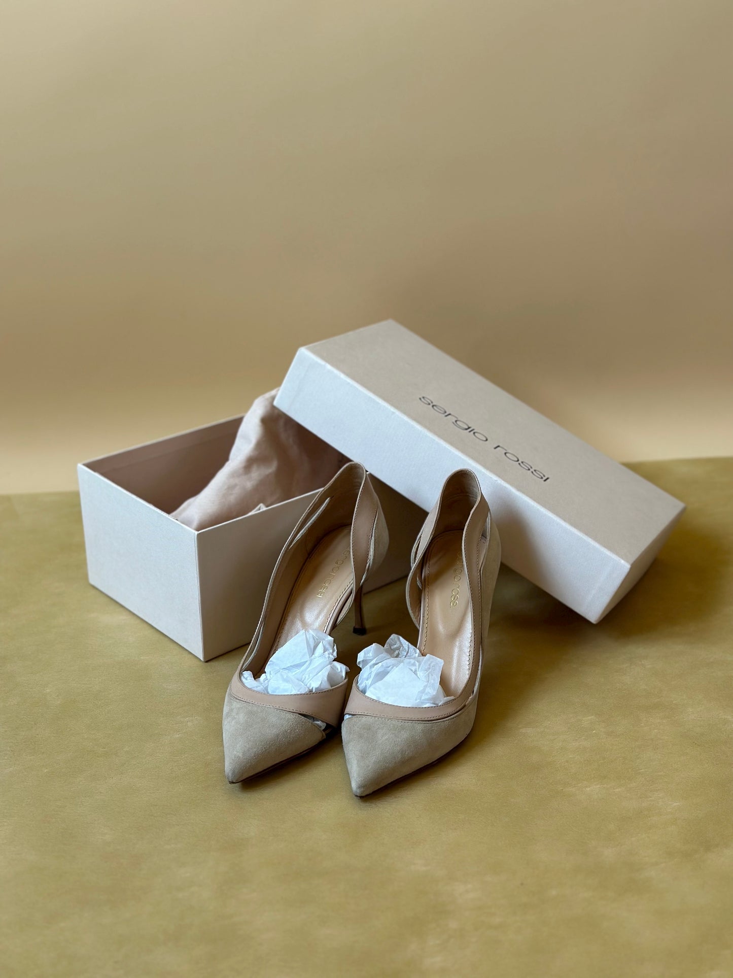 Vintage Sergio Rossi Nude Pumps