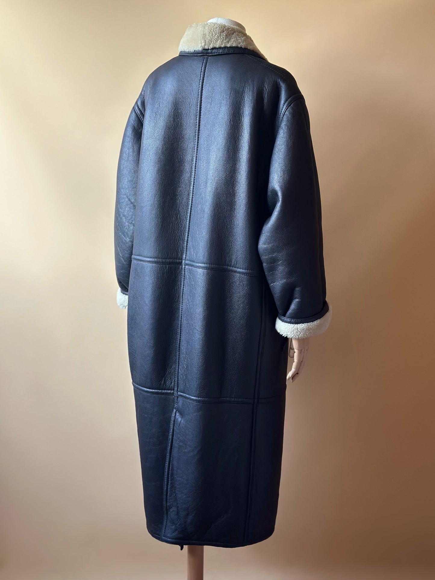 Vintage Max Mara Long Shearling Coat