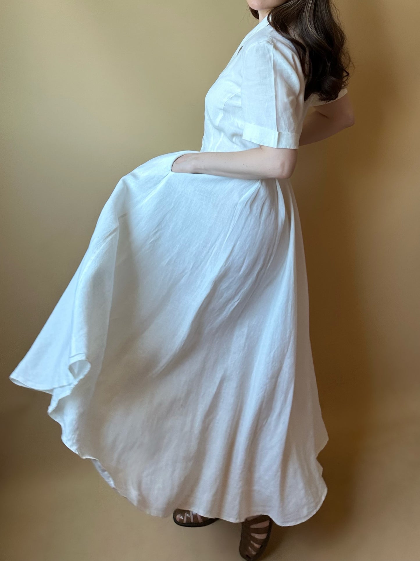 Vintage Max Mara Pleated Dress