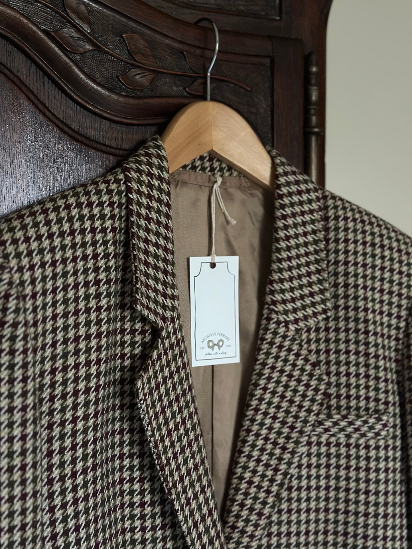 Vintage Pied-de-poule Wool Blazer
