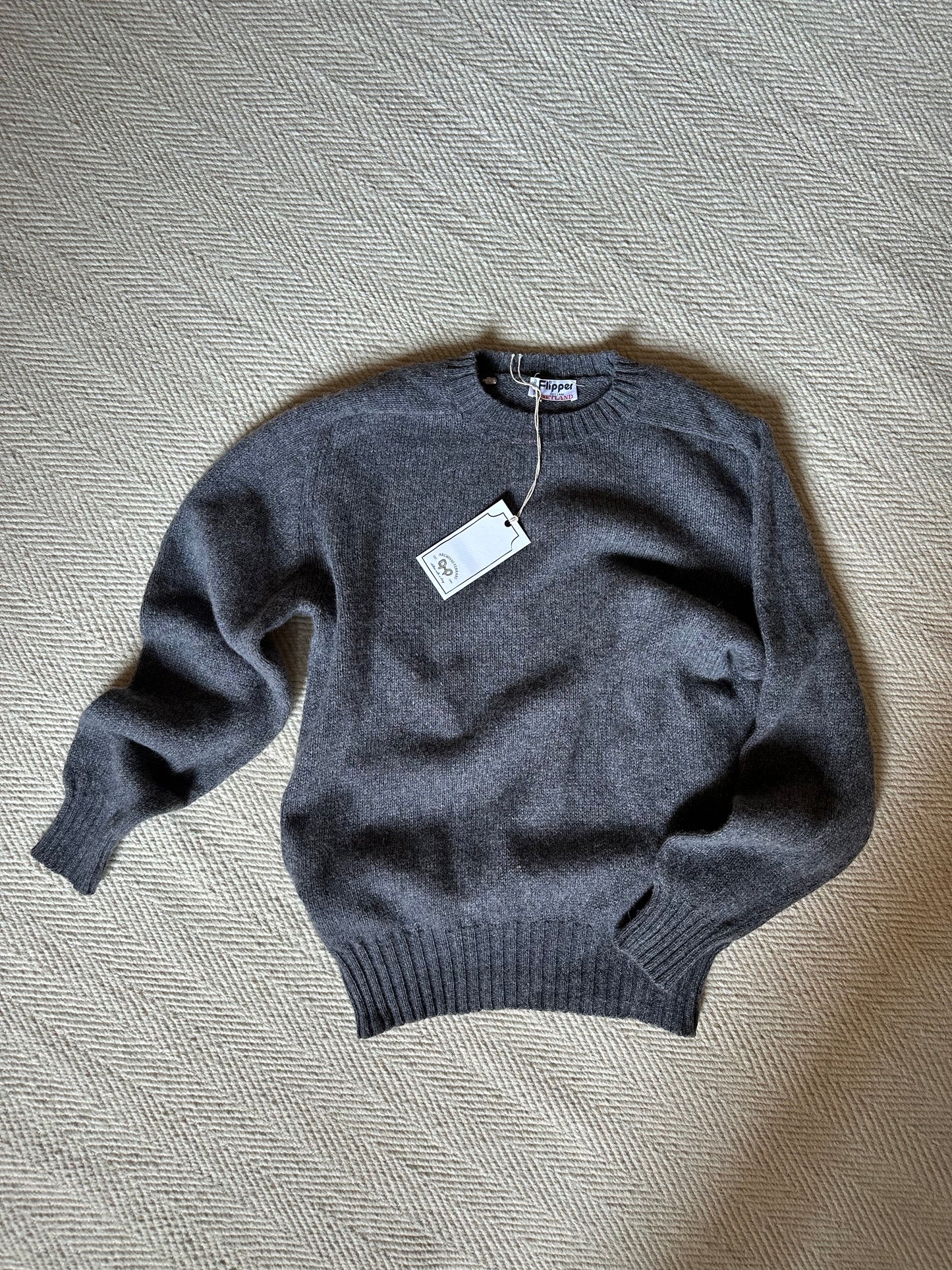 Shetland Wool Gray Sweater