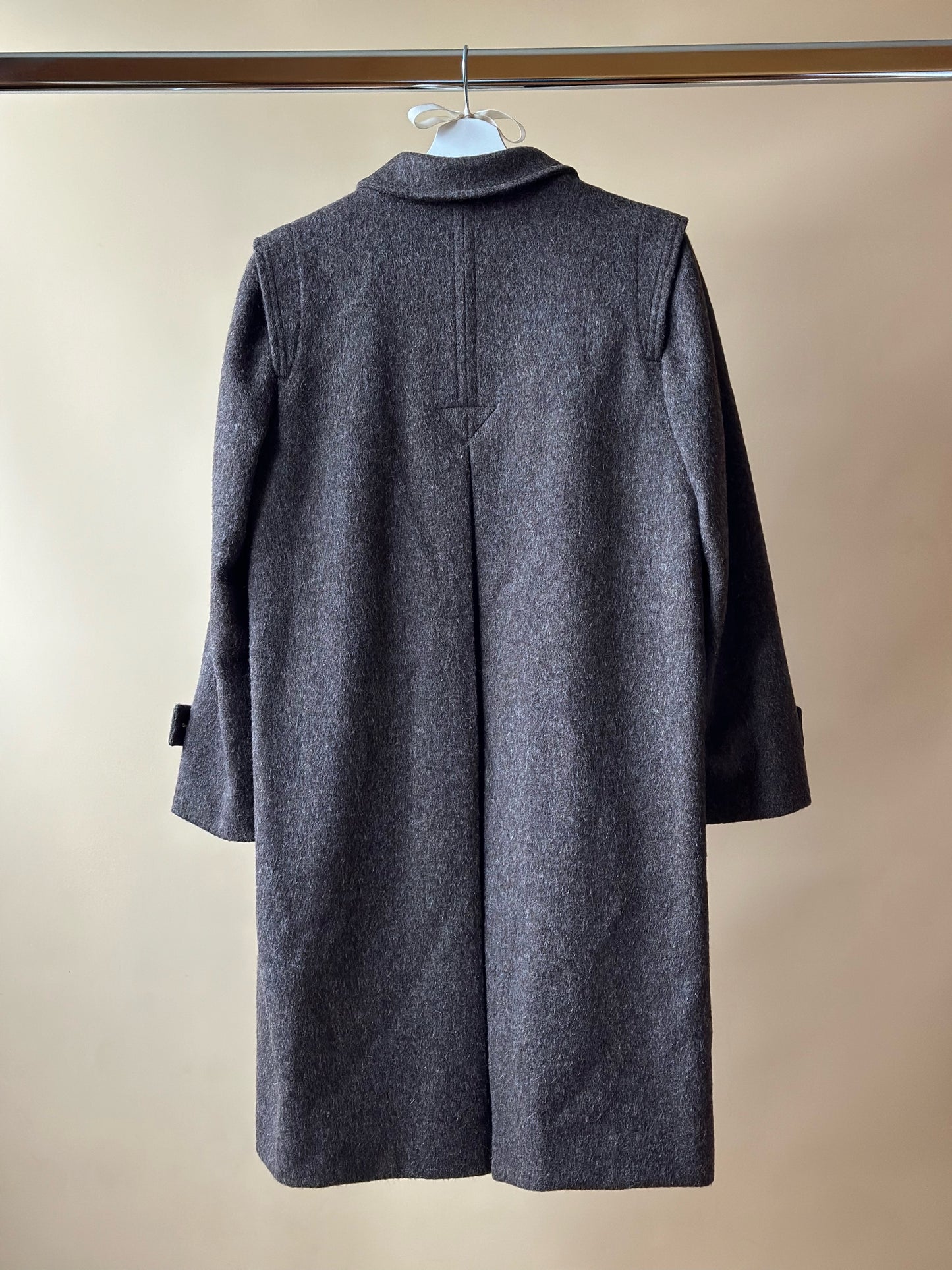Vintage Brown Short Loden Coat
