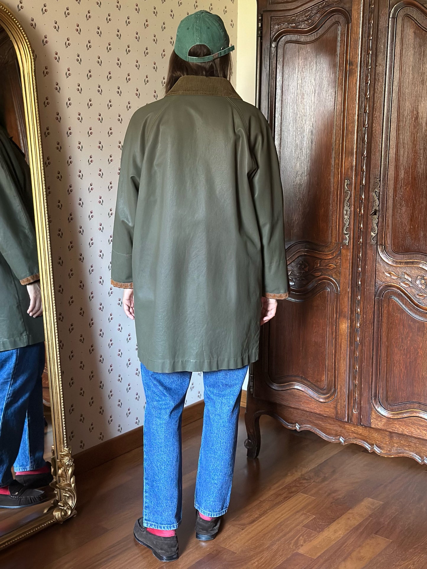 Waxed Cotton Green Hunting Jacket
