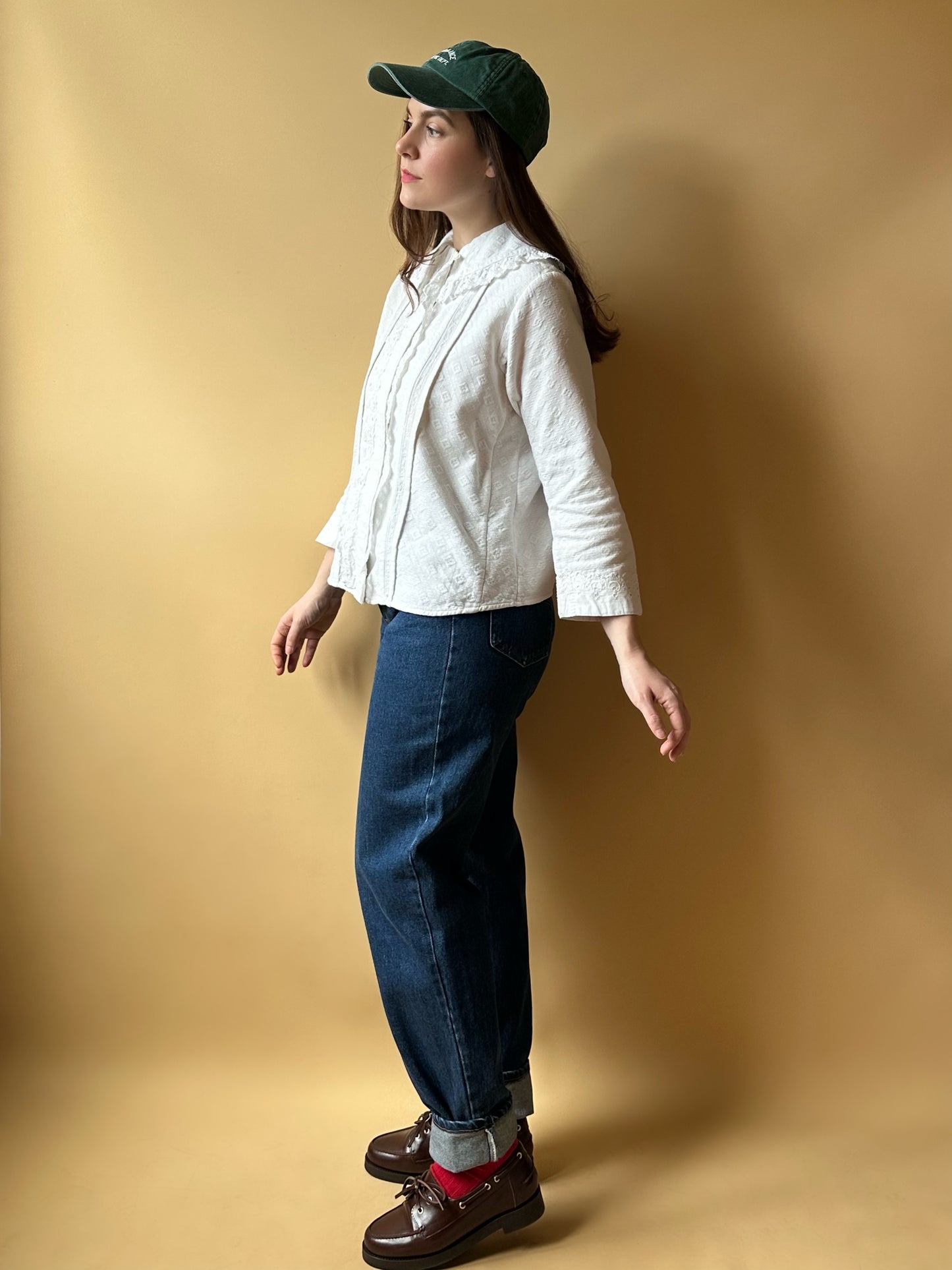 Vintage Romantic Antique White Shirt