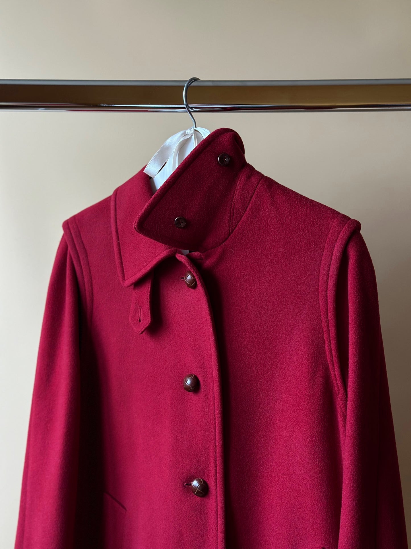 Vintage Red Loden Coat
