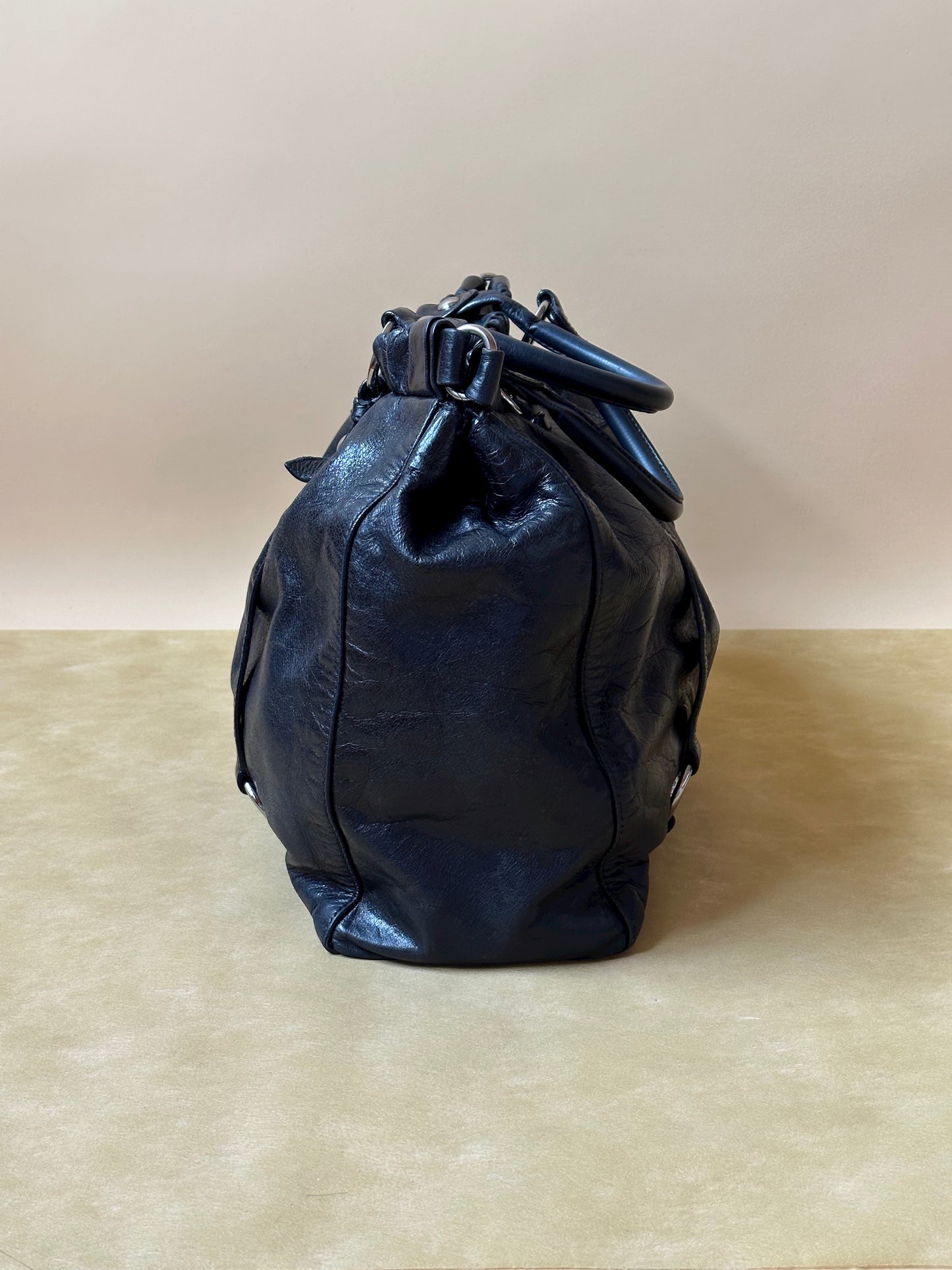 Miu Miu Vitello Lux Shopping Tote