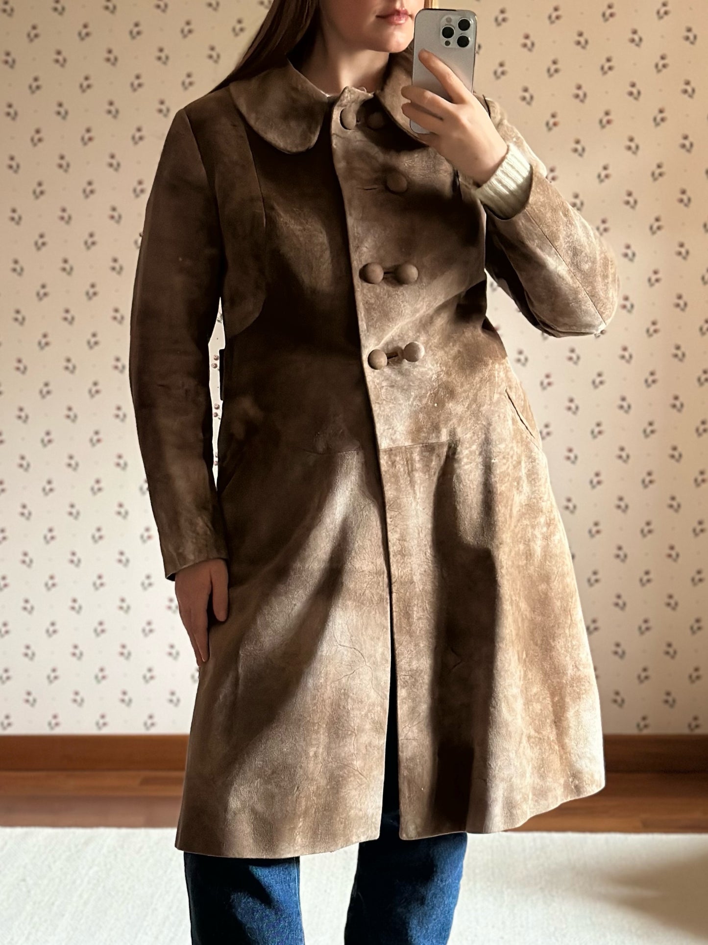 Vintage Real Suede Coat