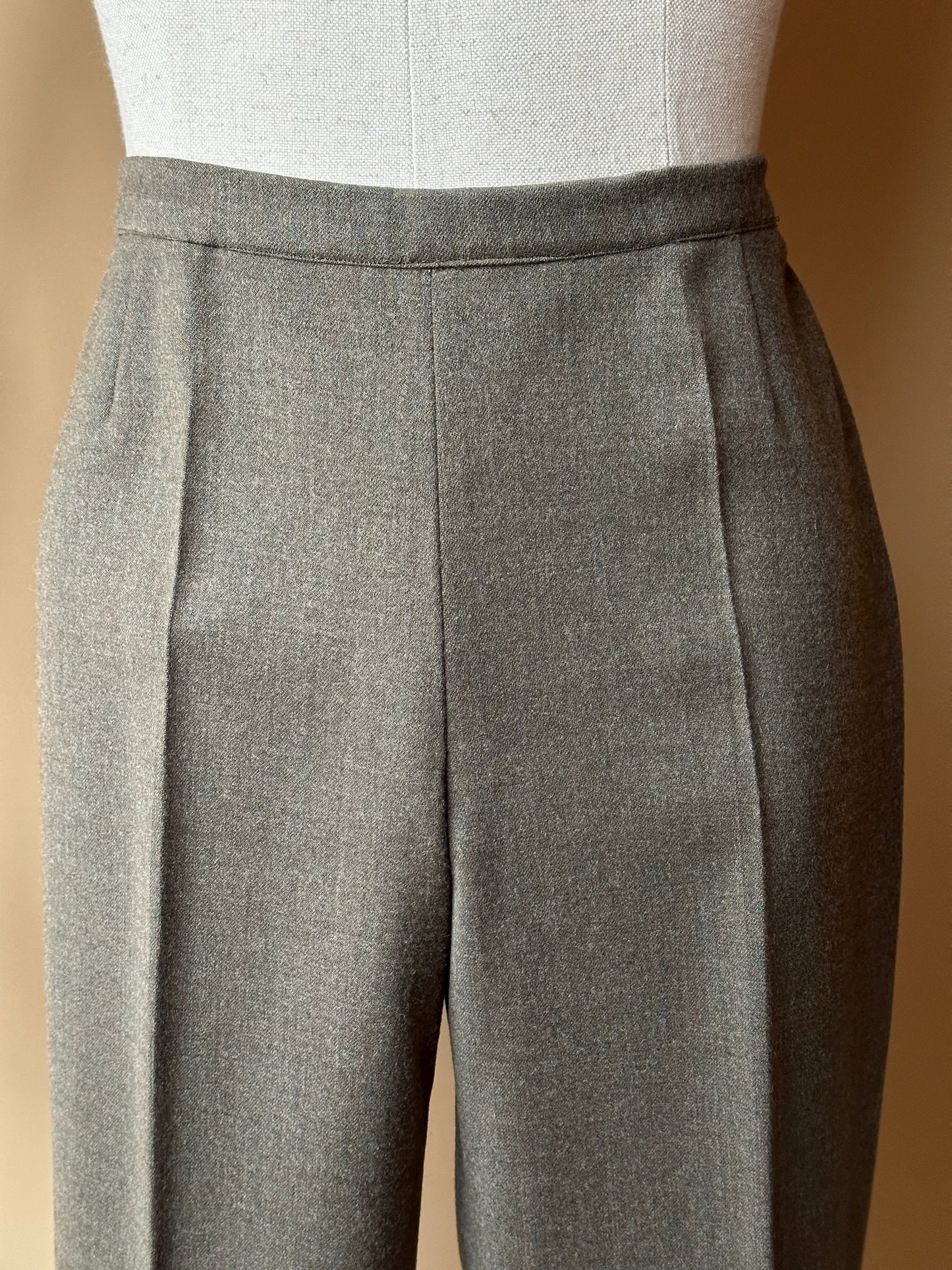 Vintage Elizabeth Ascot Sage Green Trousers