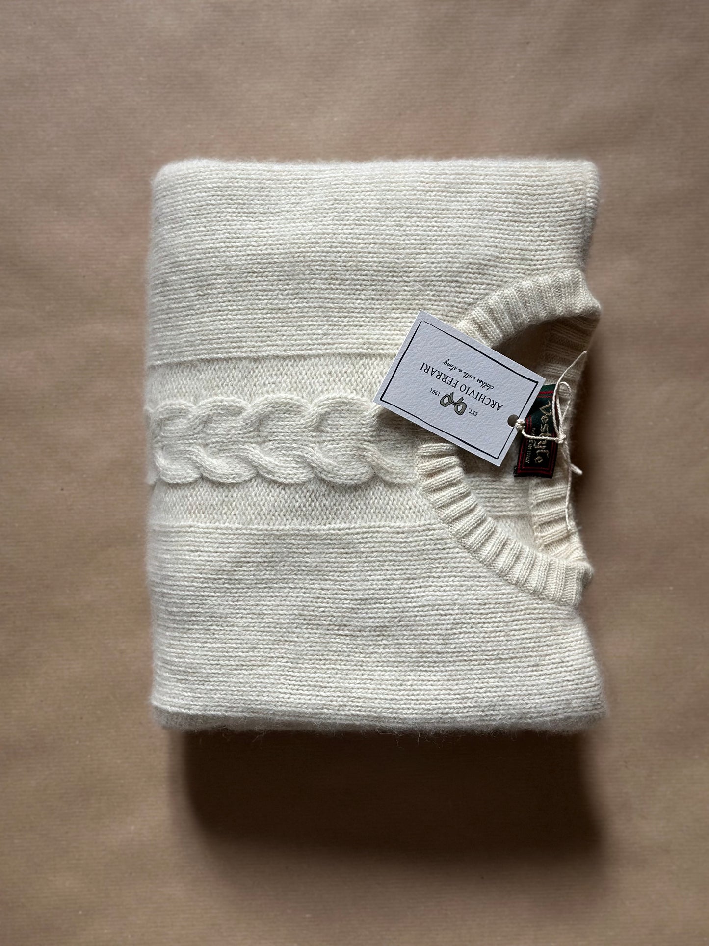 Lambswool & Angora Milk White Sweater