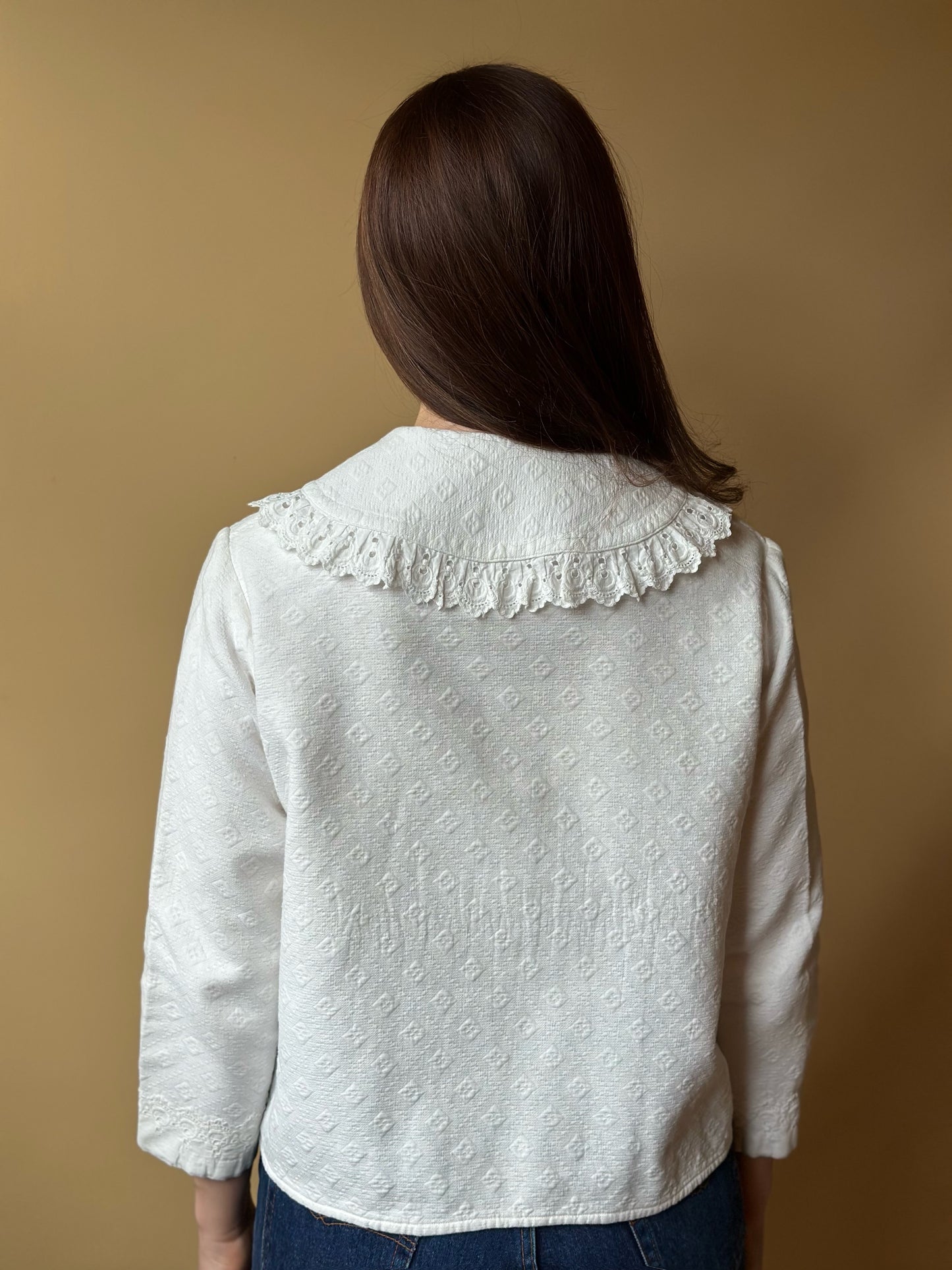 Vintage Romantic Antique White Shirt