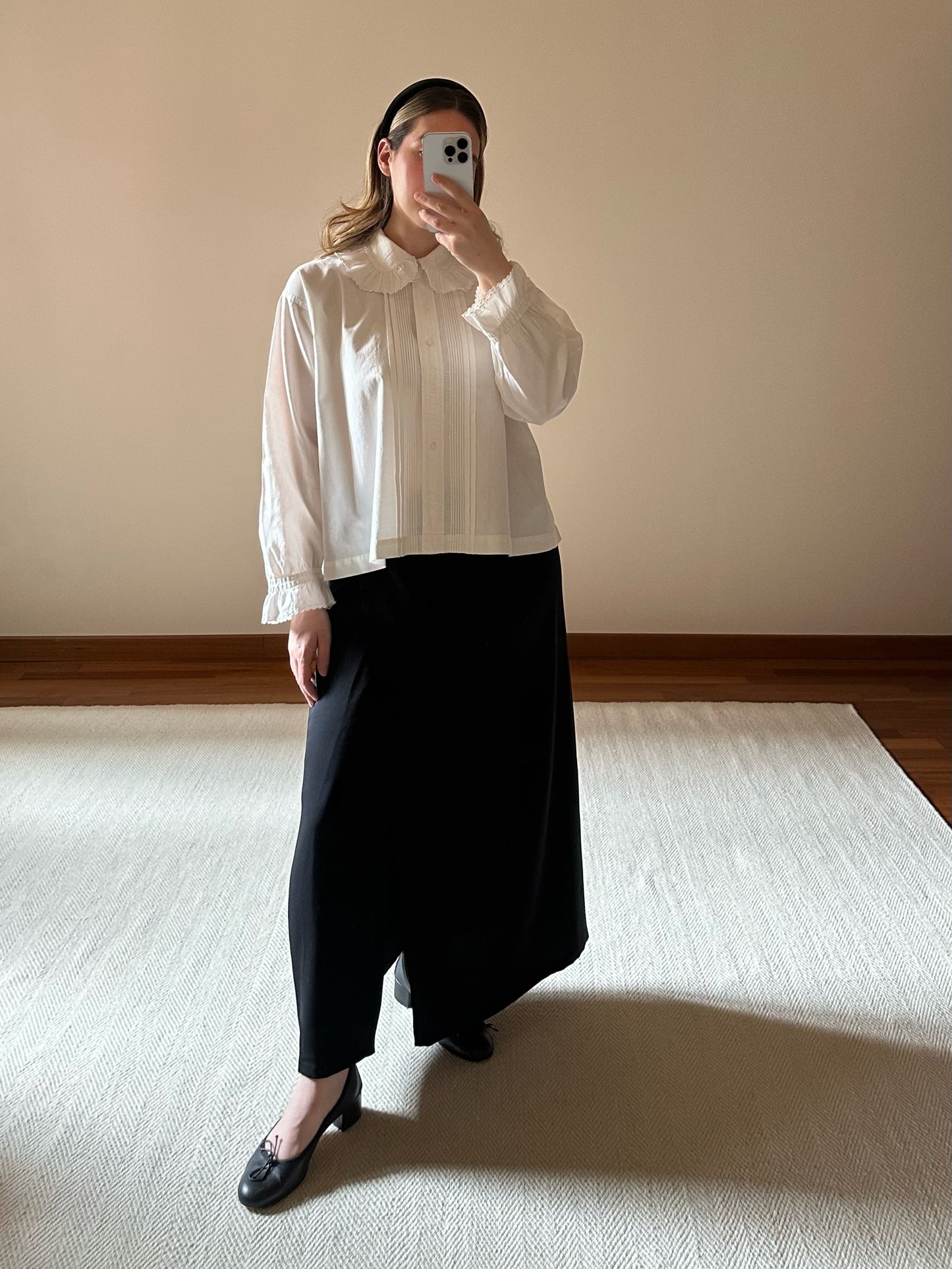 Max Mara Black Wrap-Up Skirt