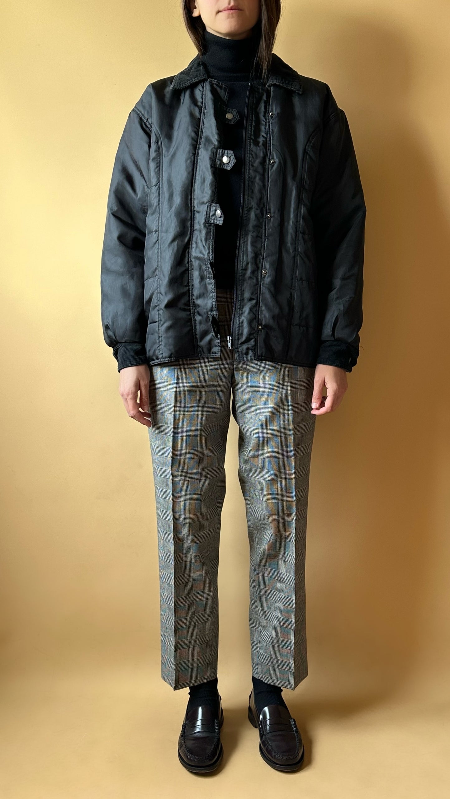 Vintage Black Bomber Jacket