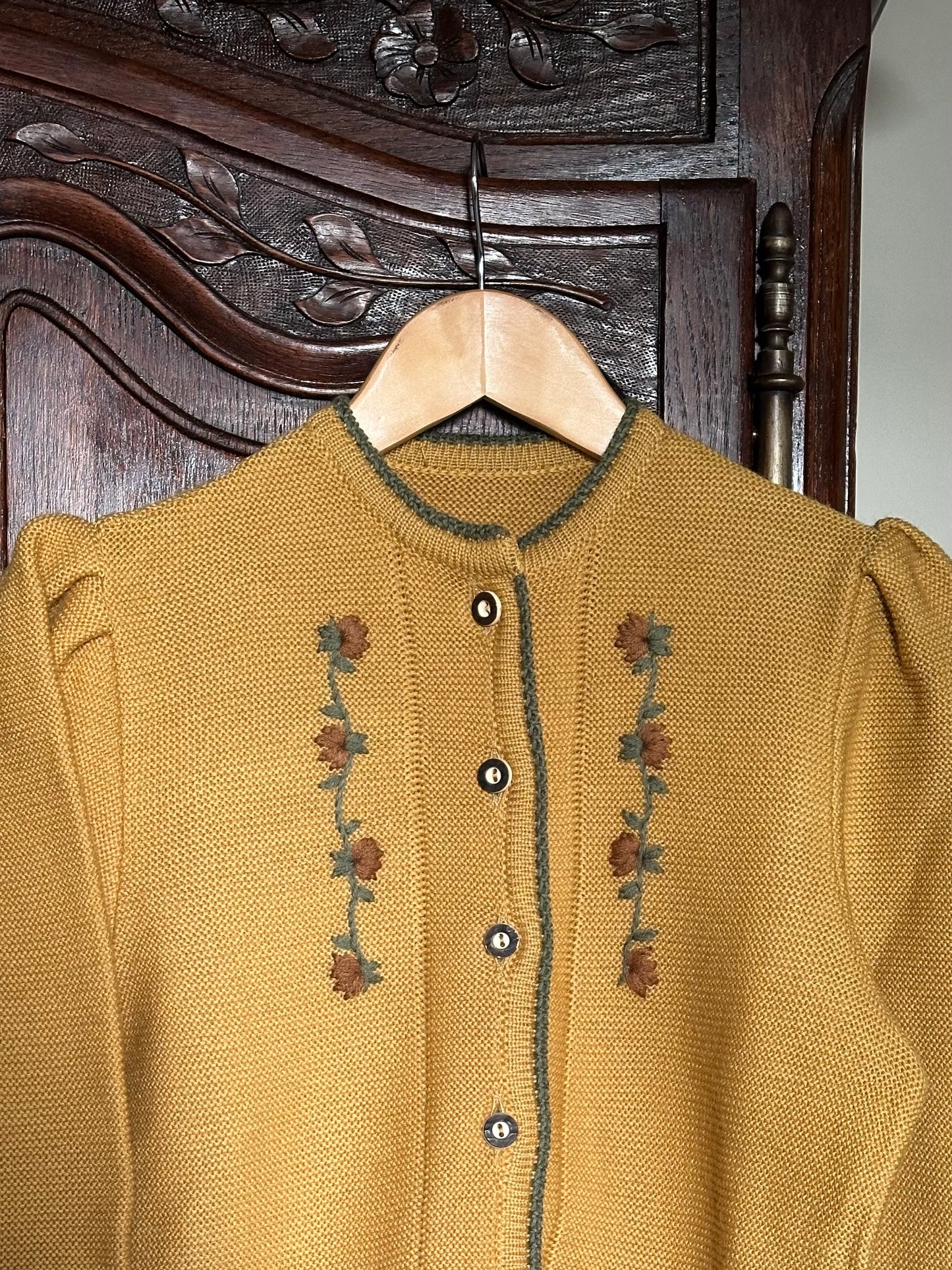 Austrian Yellow Wool Cardigan