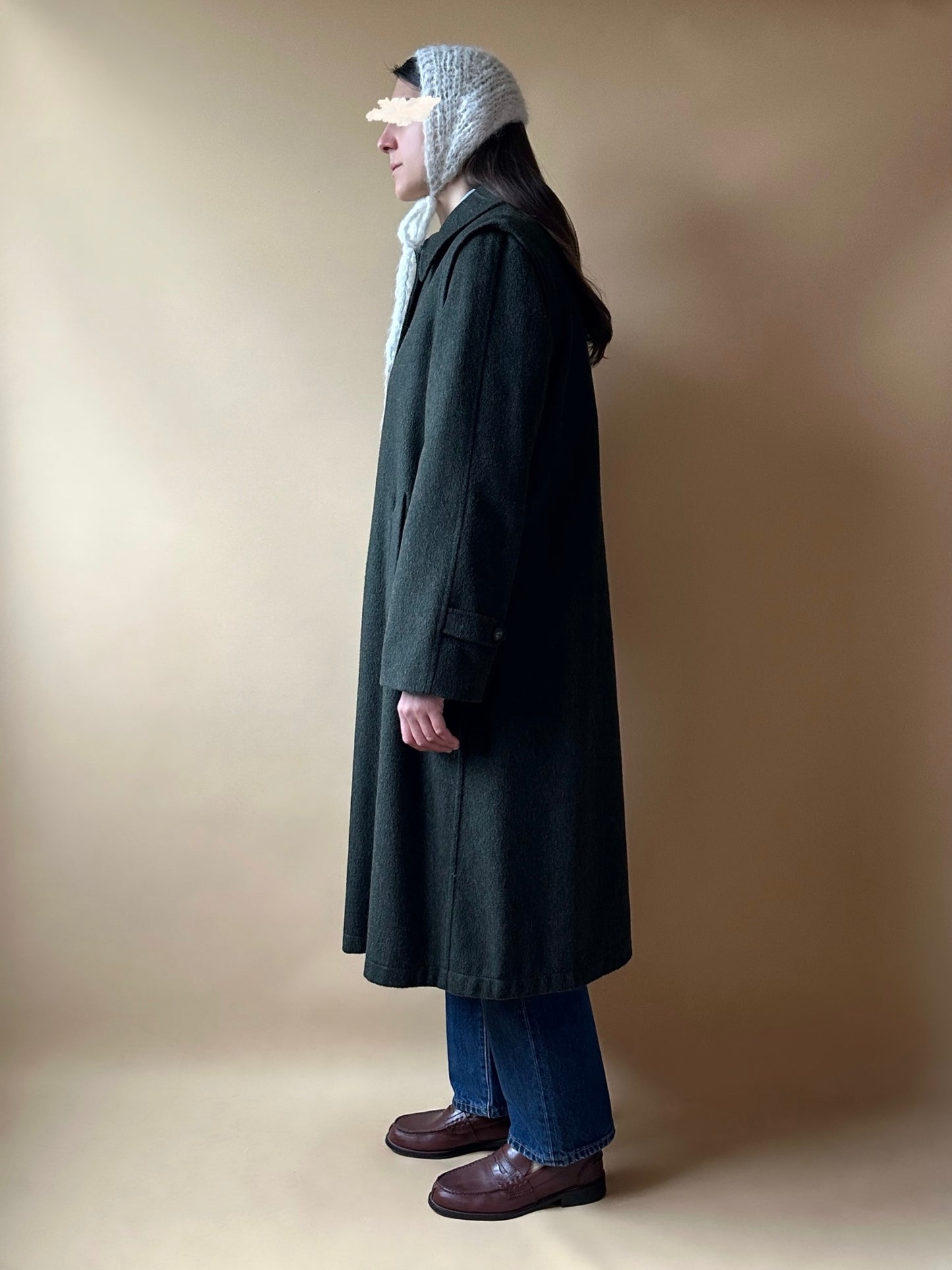 Vintage Green Loden Coat by Marella
