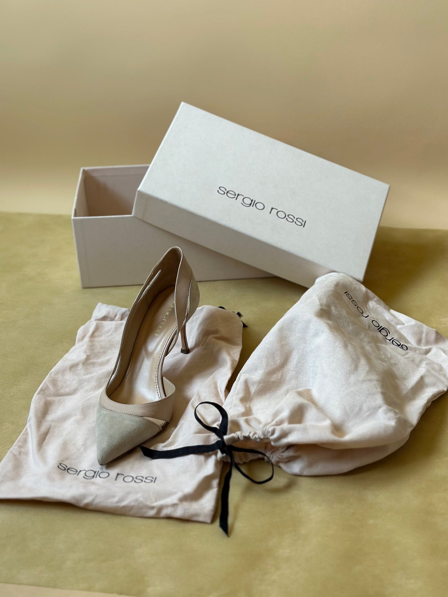 Vintage Sergio Rossi Nude Pumps