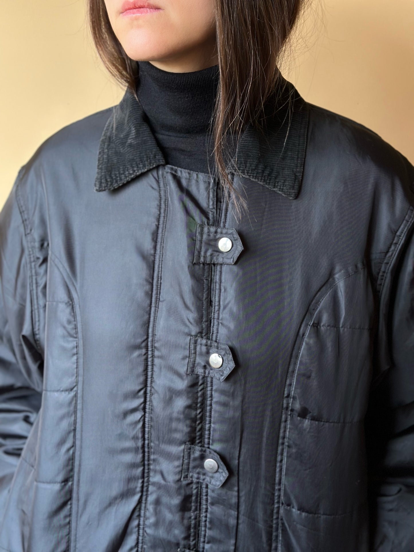 Vintage Black Bomber Jacket