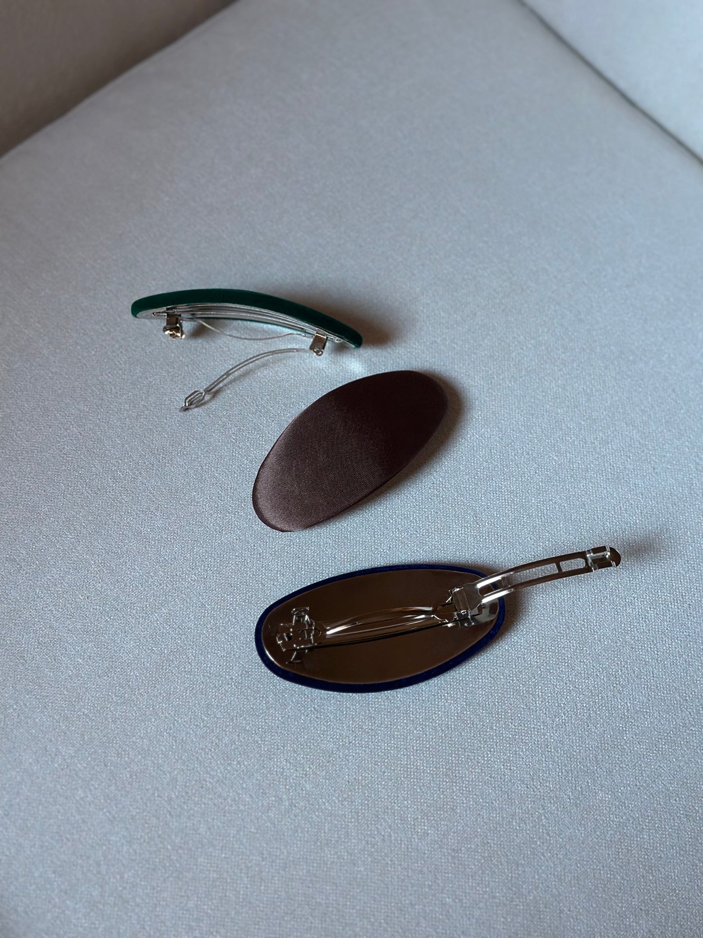 Vintage Laura Ashley Silk Brown Barrette