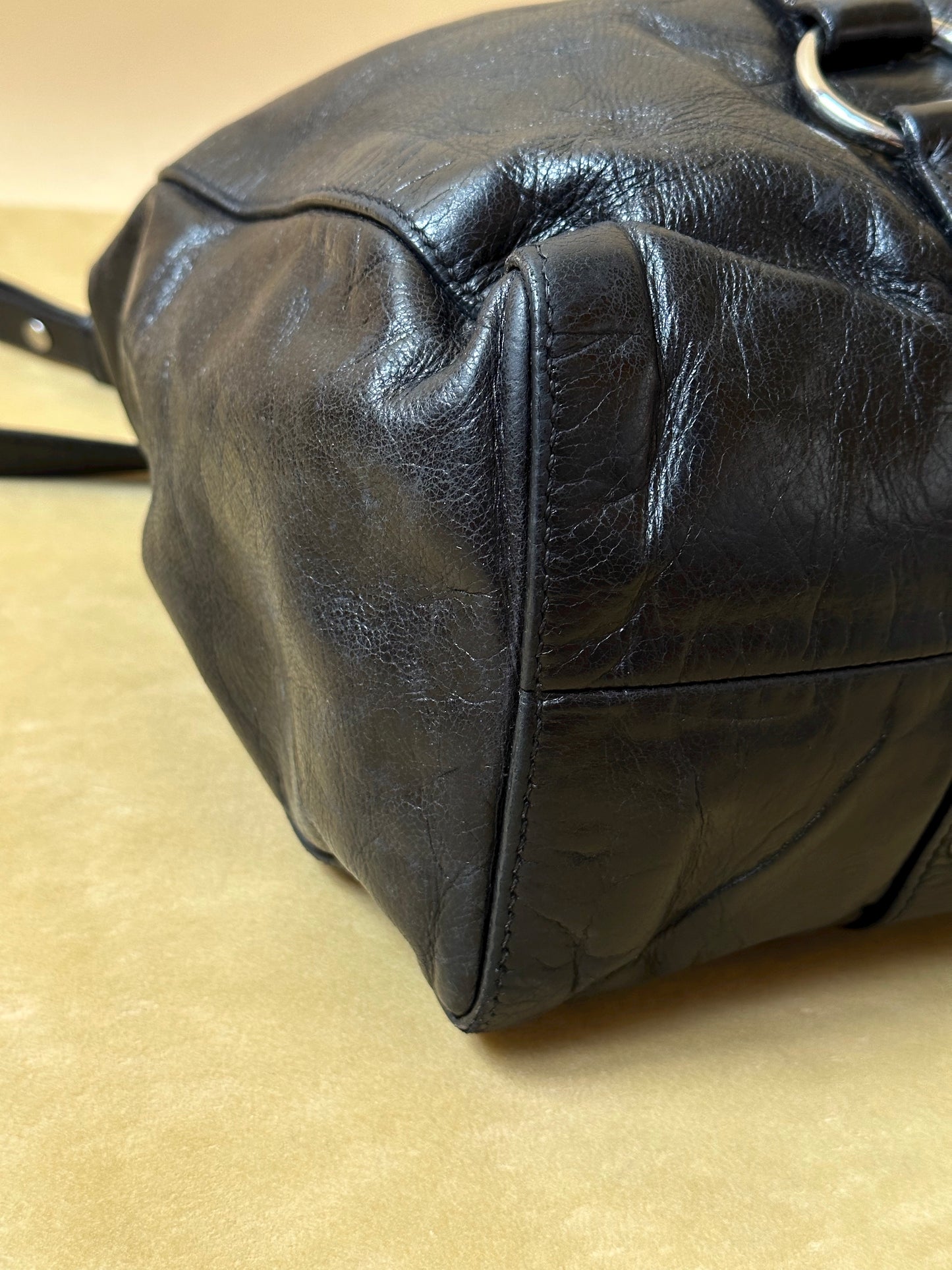 Miu Miu Vitello Lux Shopping Tote