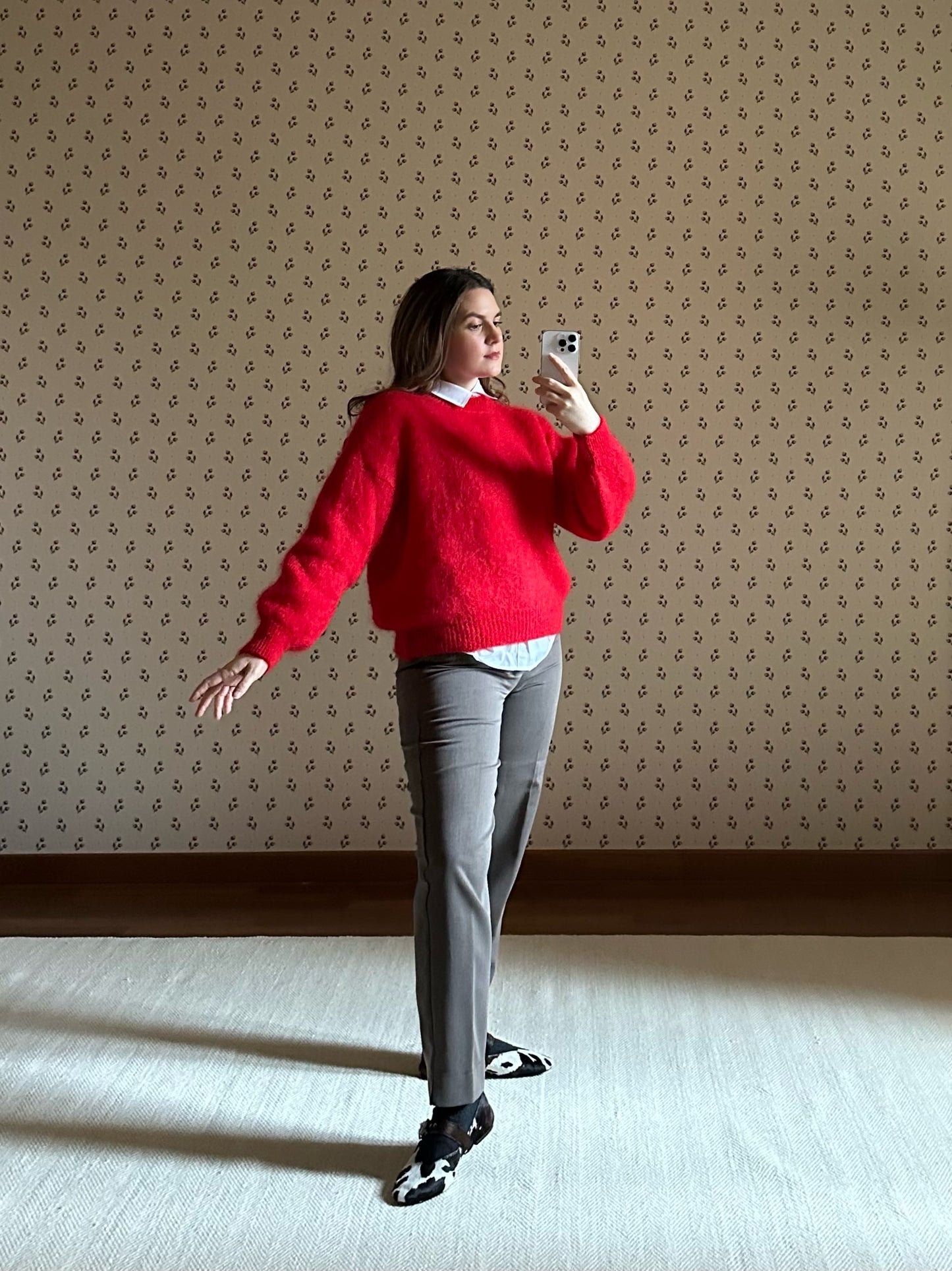 Red Mohair Sweater