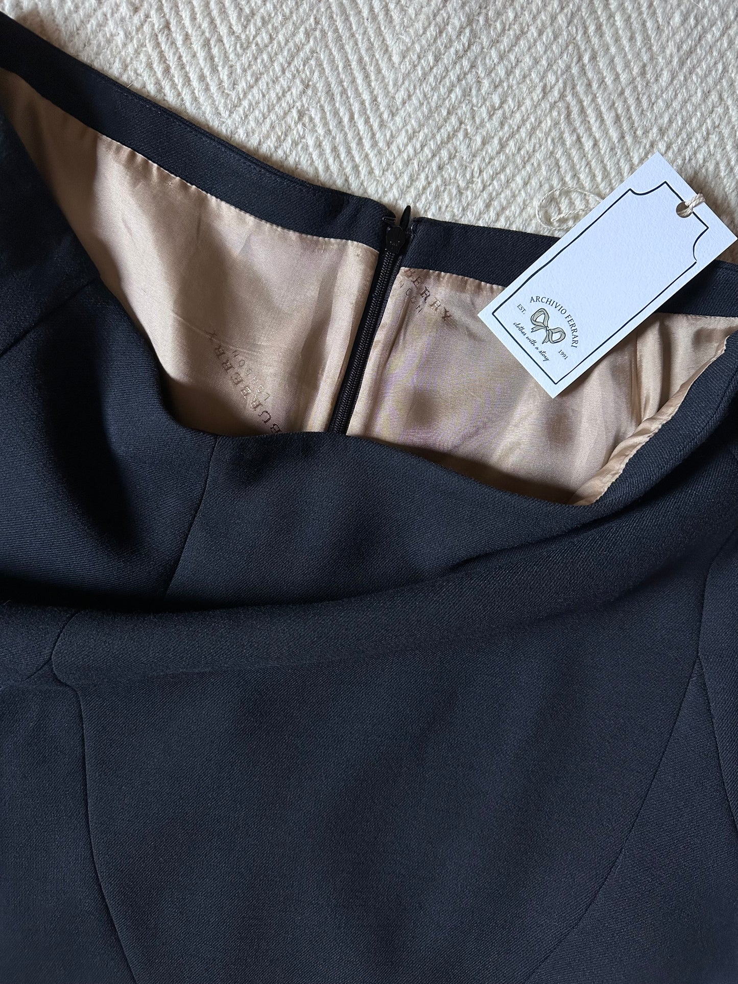 Vintage Burberry Blue Skirt