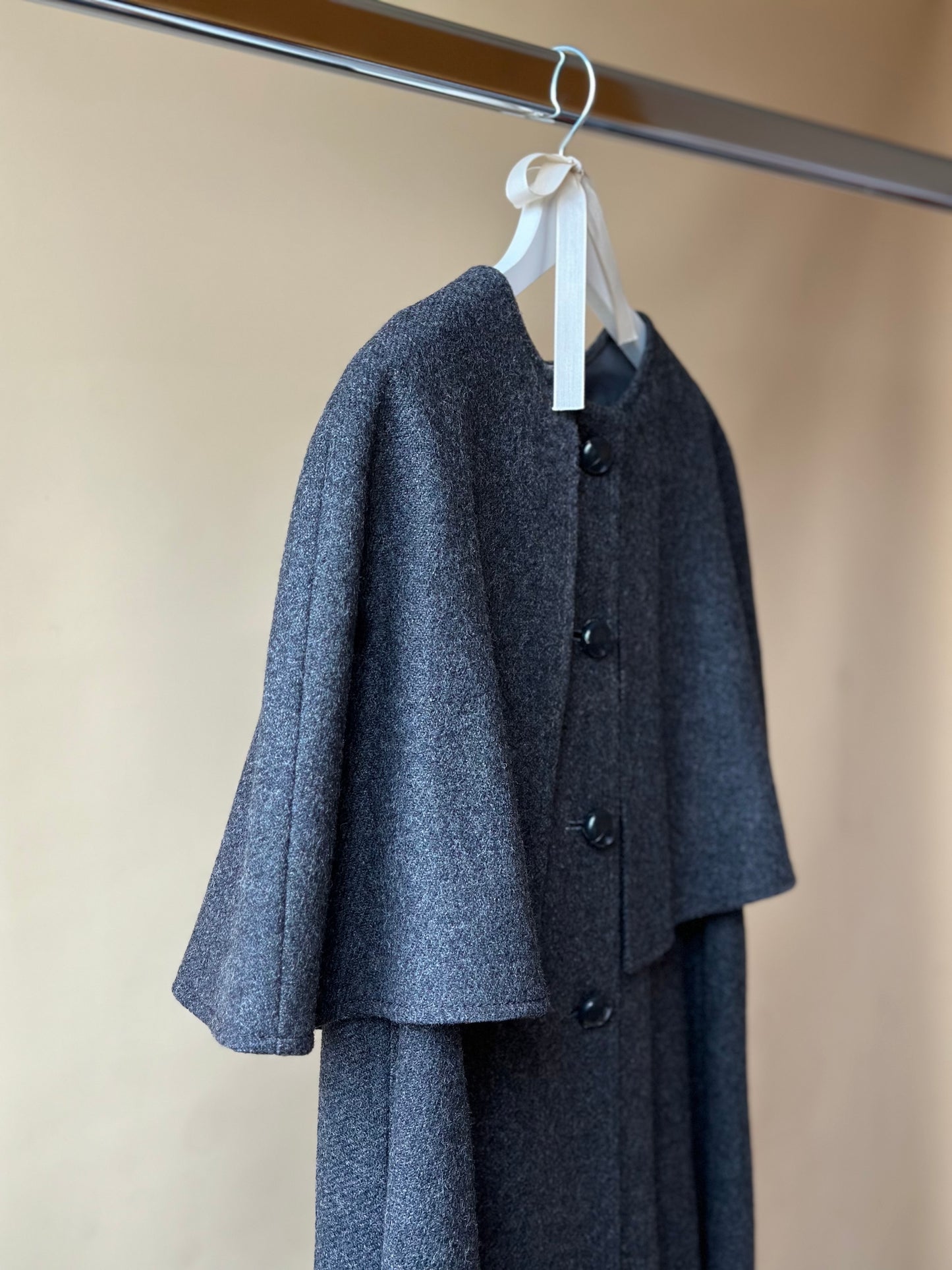 Vintage Gray Cape Loden Coat